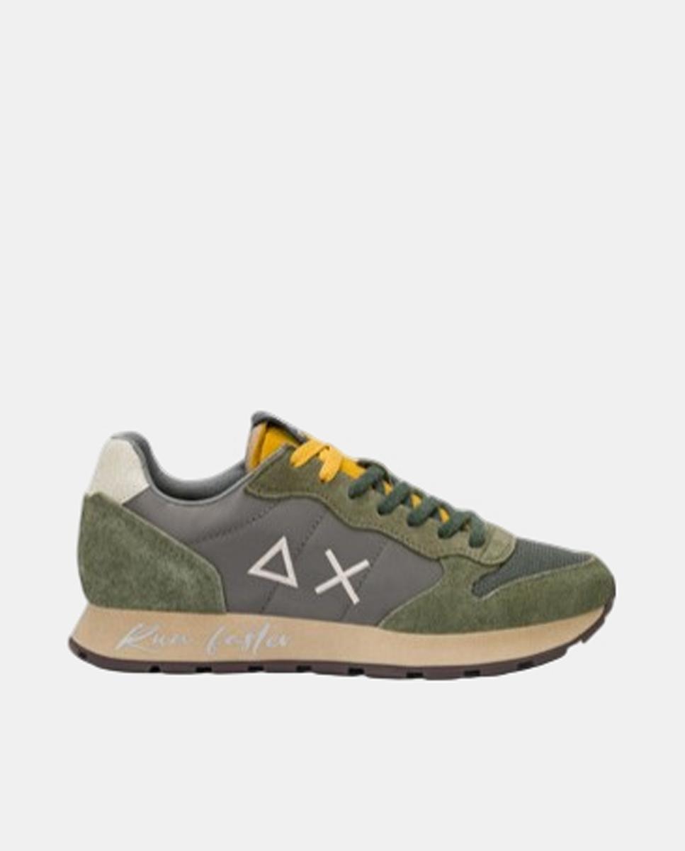 Running tom vintage hombre nylon suela eva - sun68 - Verde militar Verde militar-1