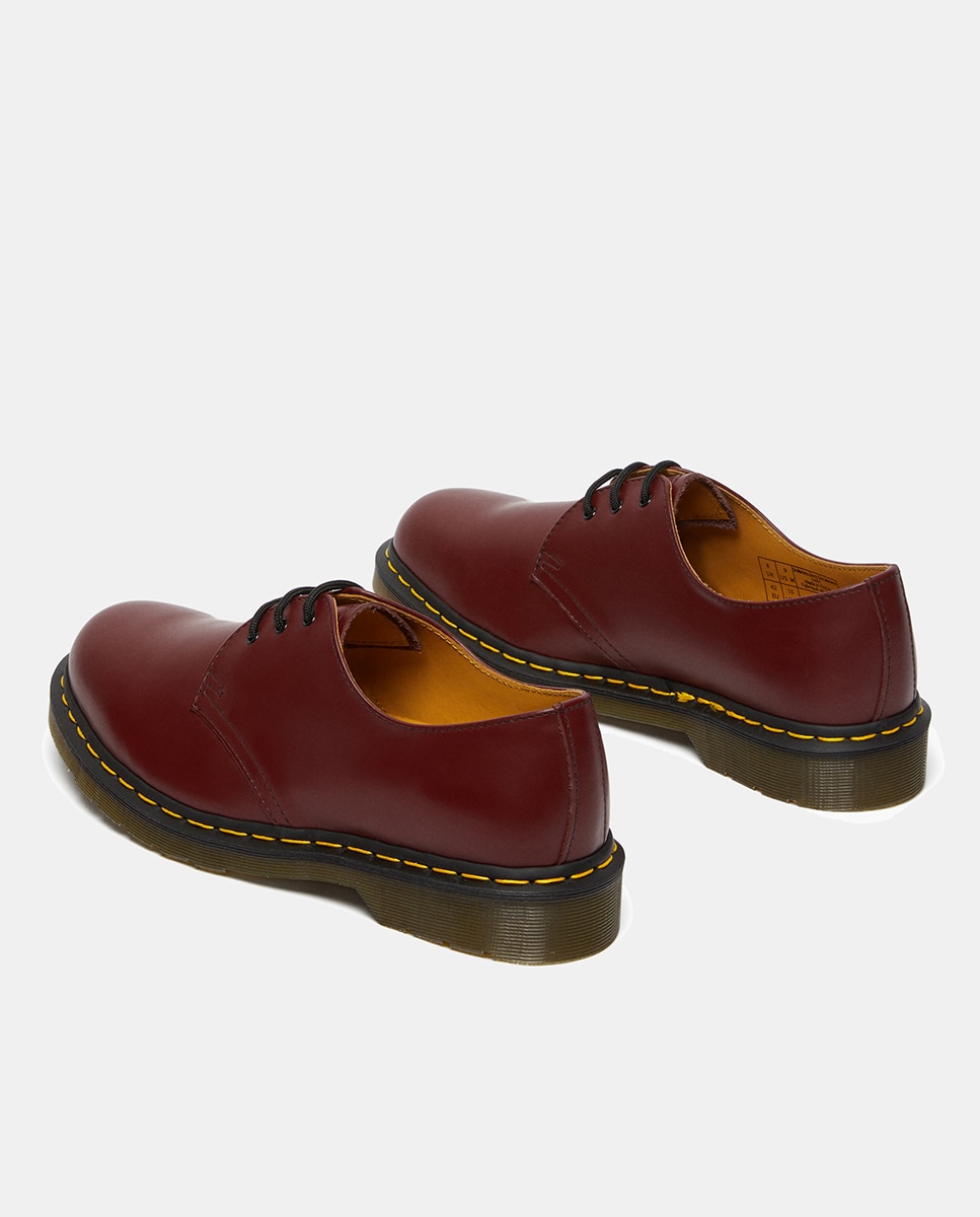 Sapatos de atacadores em pele vermelhos Vermelho-10