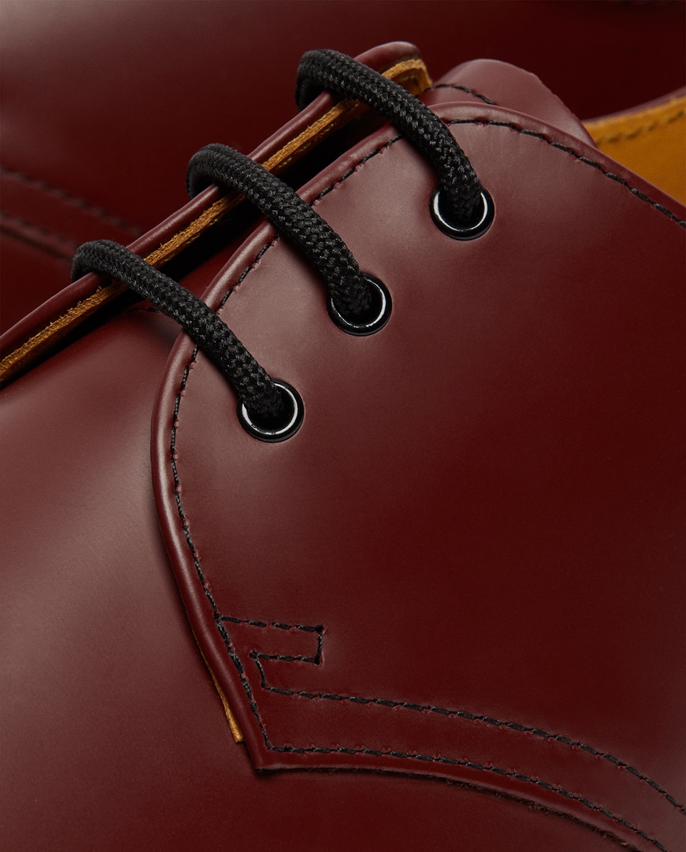Sapatos de atacadores em pele vermelhos Vermelho-14