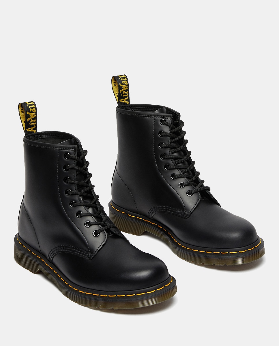 Botas 1460 em Pele Preto-6