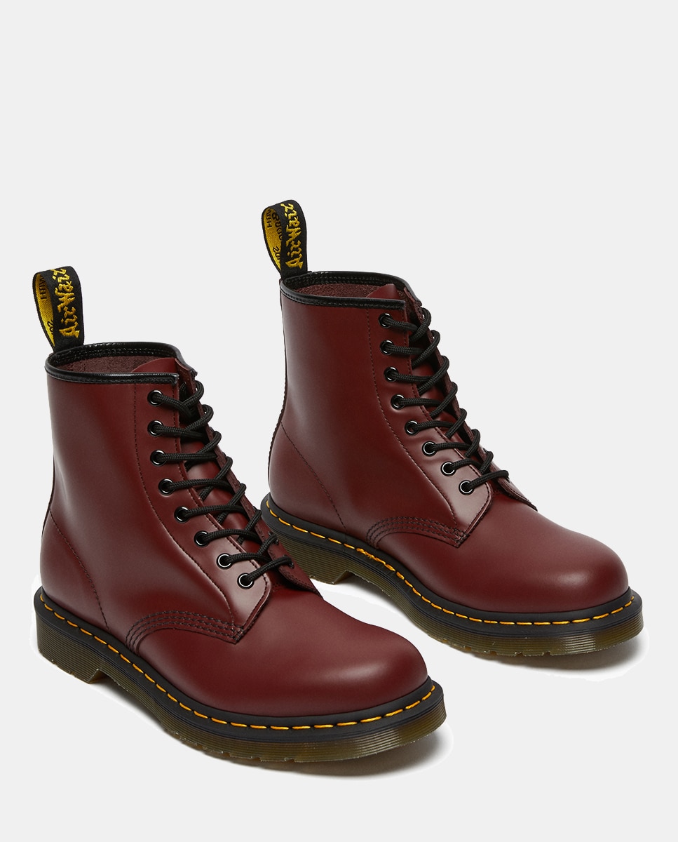 Botas 1460 em Pele Preto-9