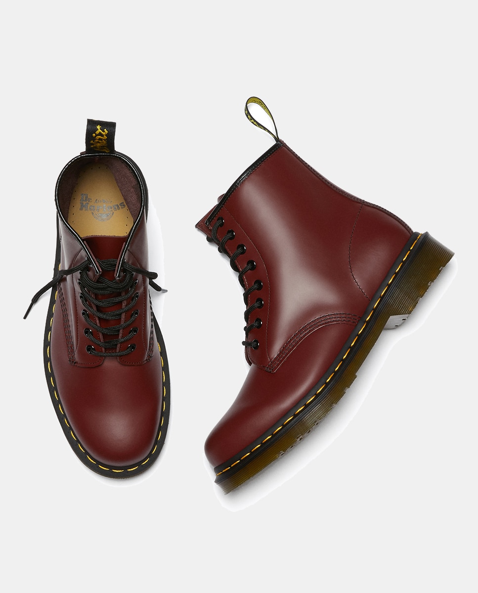 Botas 1460 em Pele Preto-11