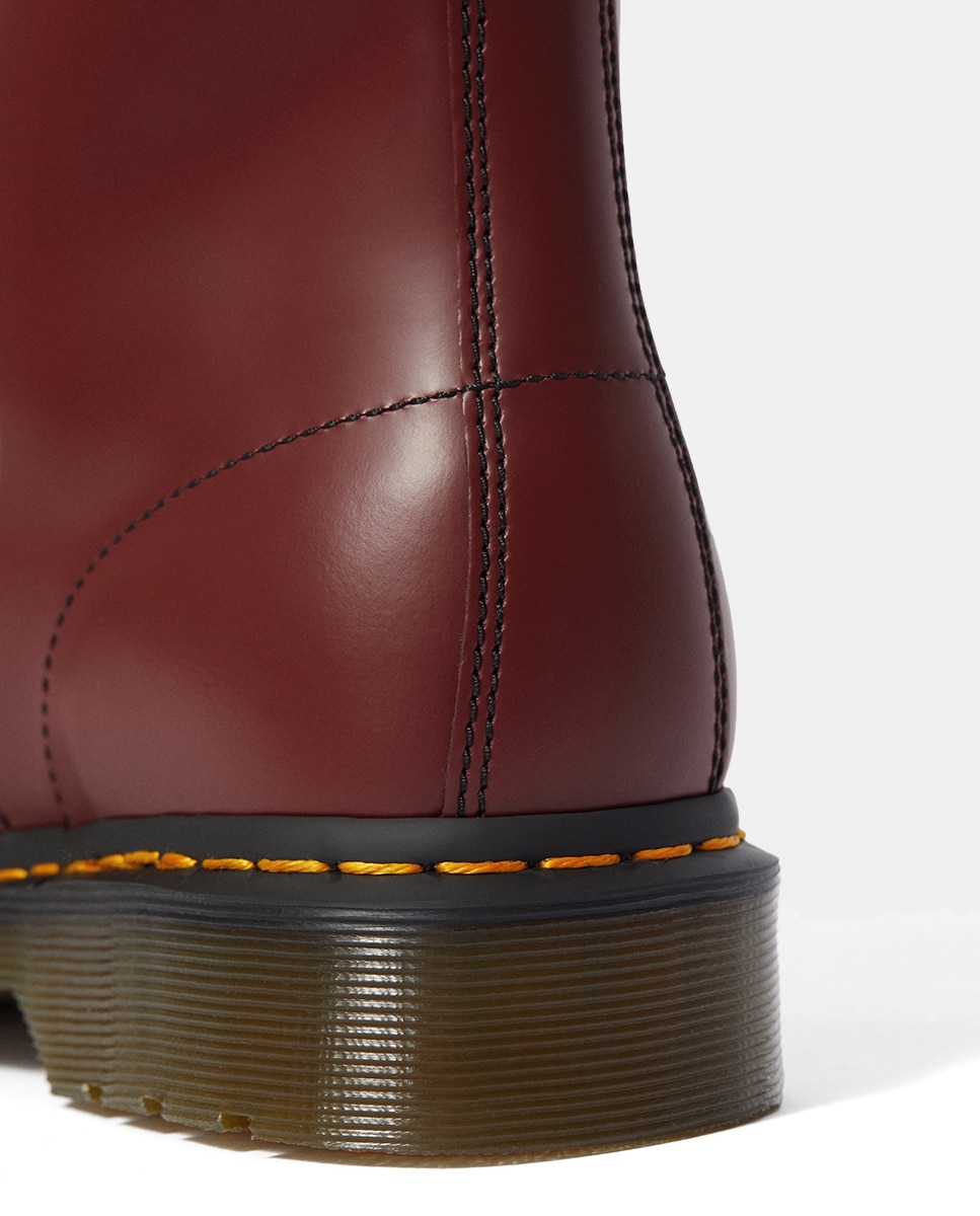 Botas Unissexo Dr. Martens -1460 Green Smooth Vermelho-8