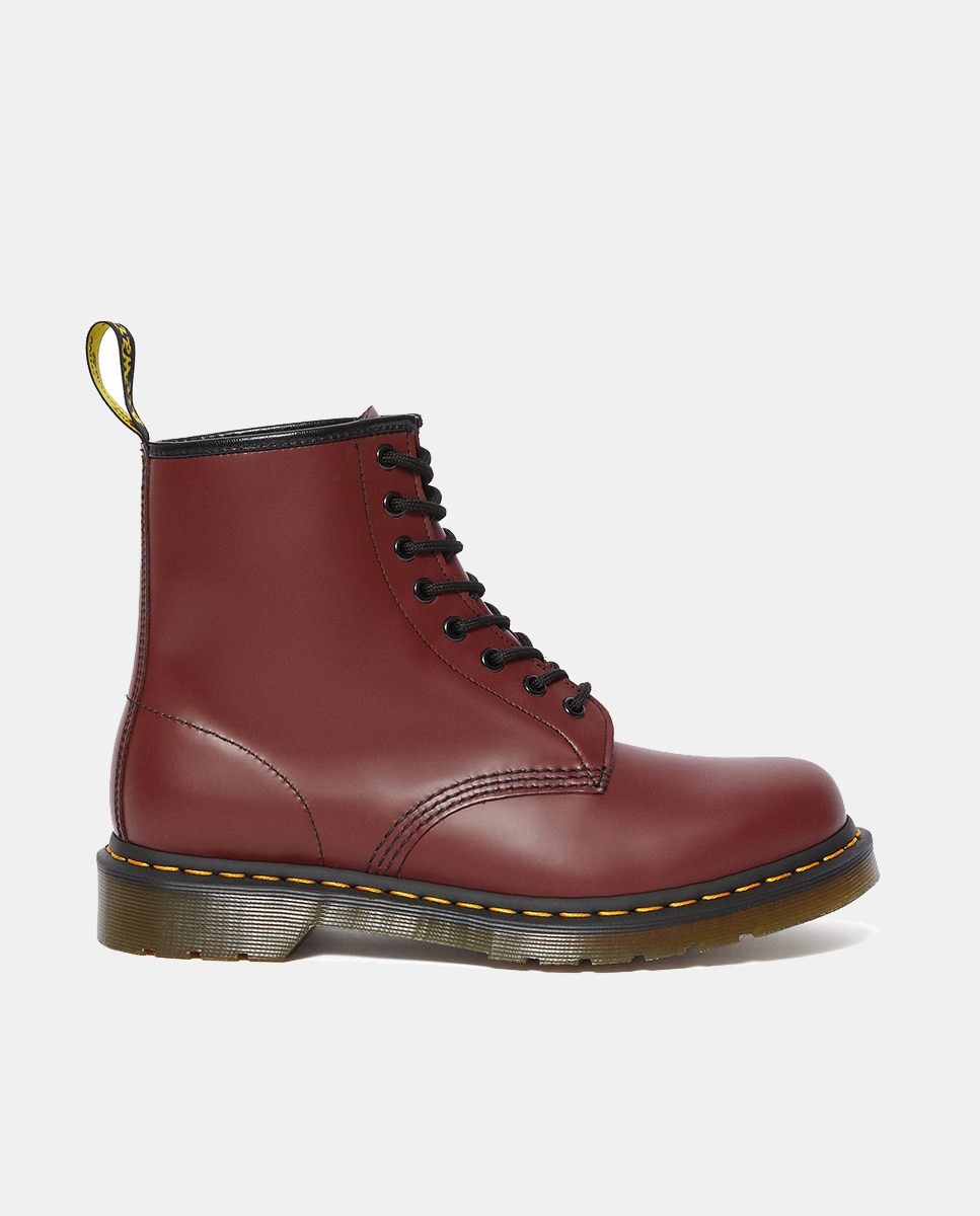Botas Unissexo Dr. Martens -1460 Green Smooth Vermelho-10