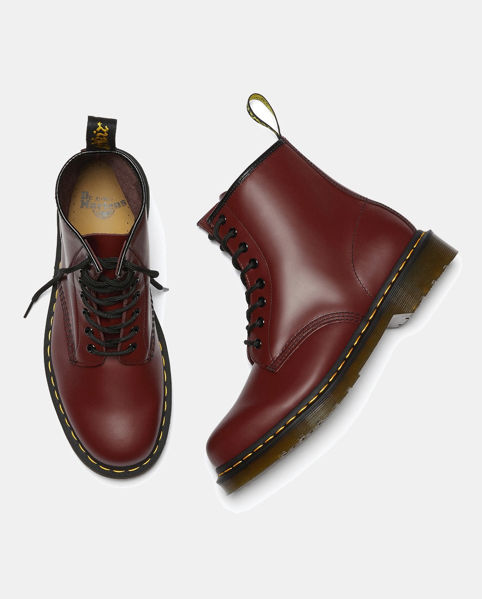 Botas Unissexo Dr. Martens -1460 Green Smooth Vermelho-14