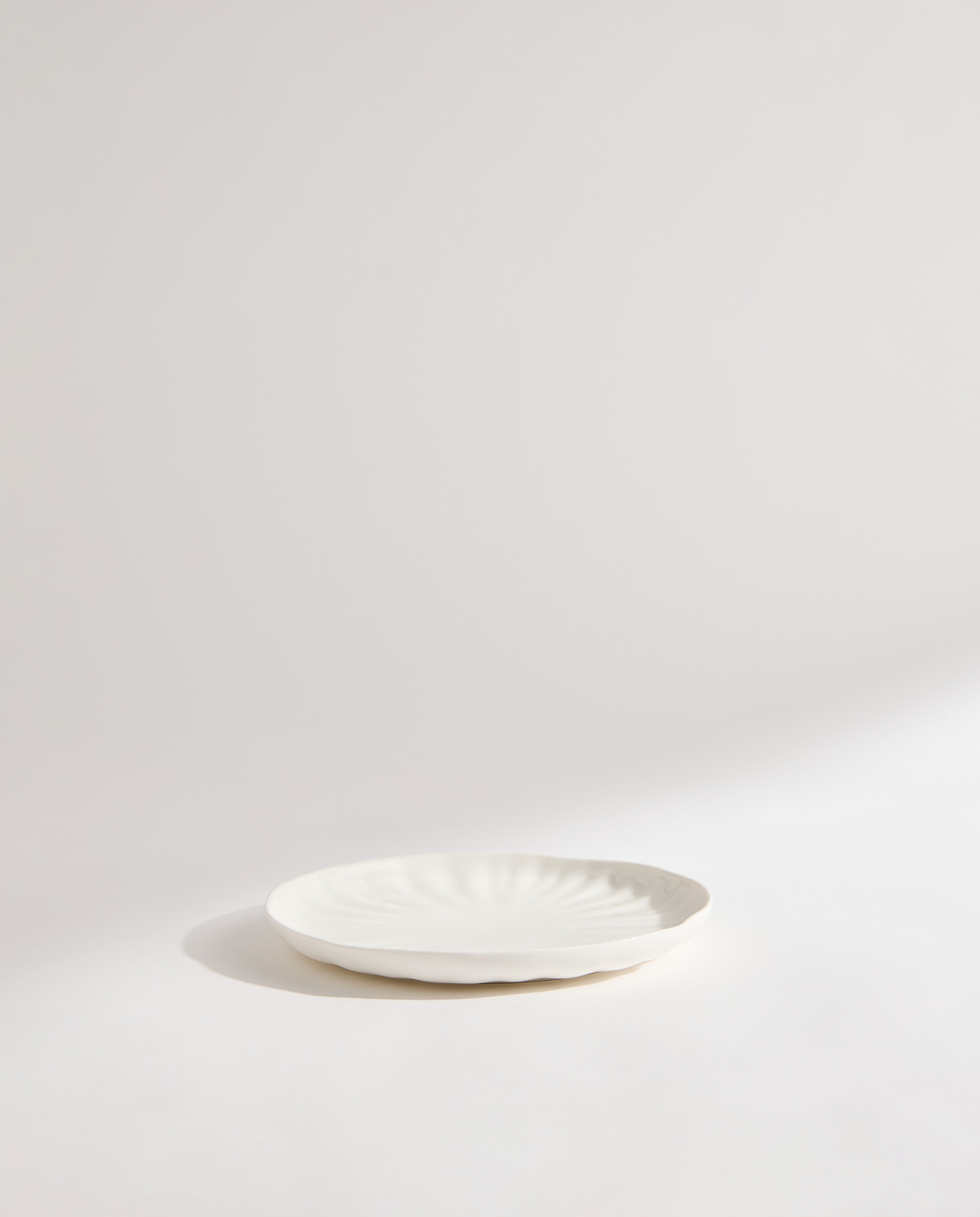 Plato de postre Lotus Blanco-3