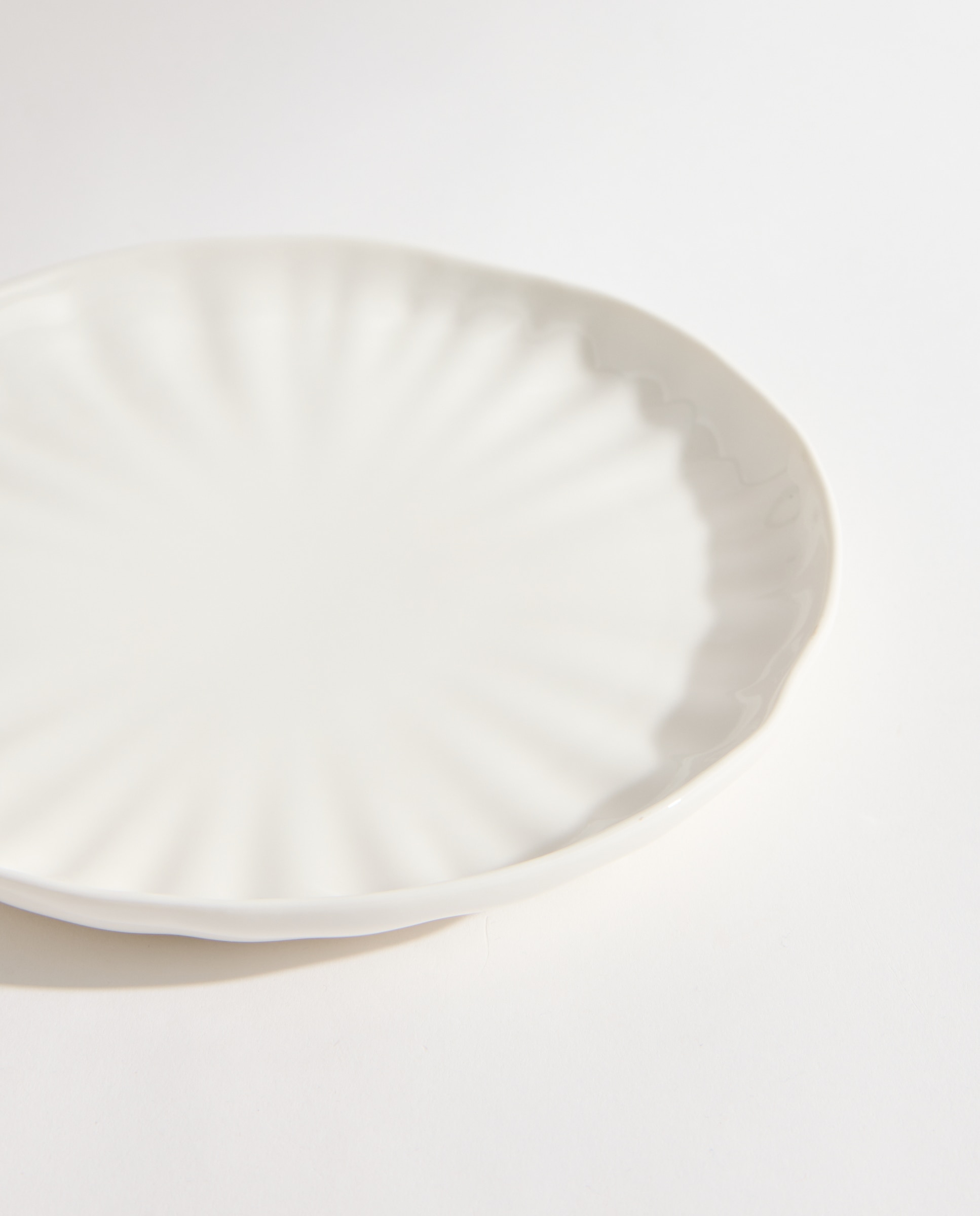 Plato de postre Lotus Blanco-4
