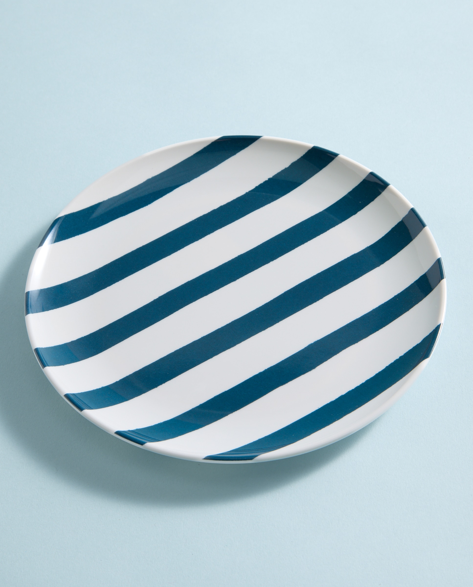 Imagen 0 de Plato de postre de melamina para exterior Rayas Pacífico