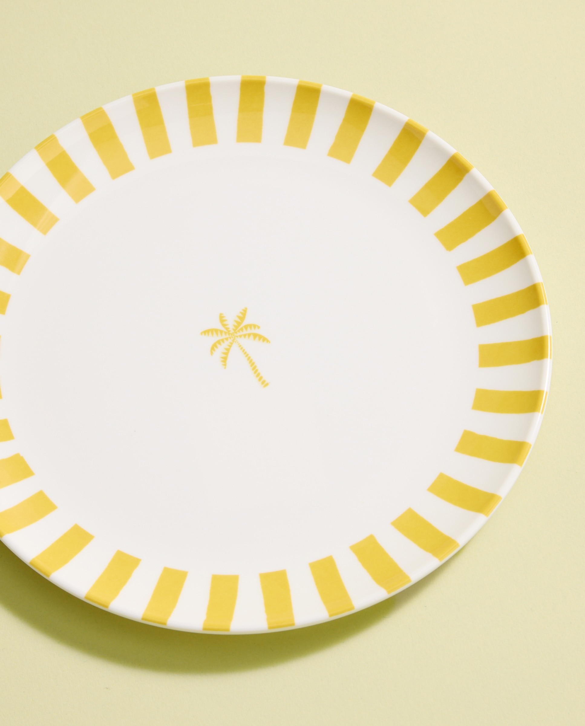 Imagen 0 de Plato de postre de melamina para exterior Rayas Pacífico