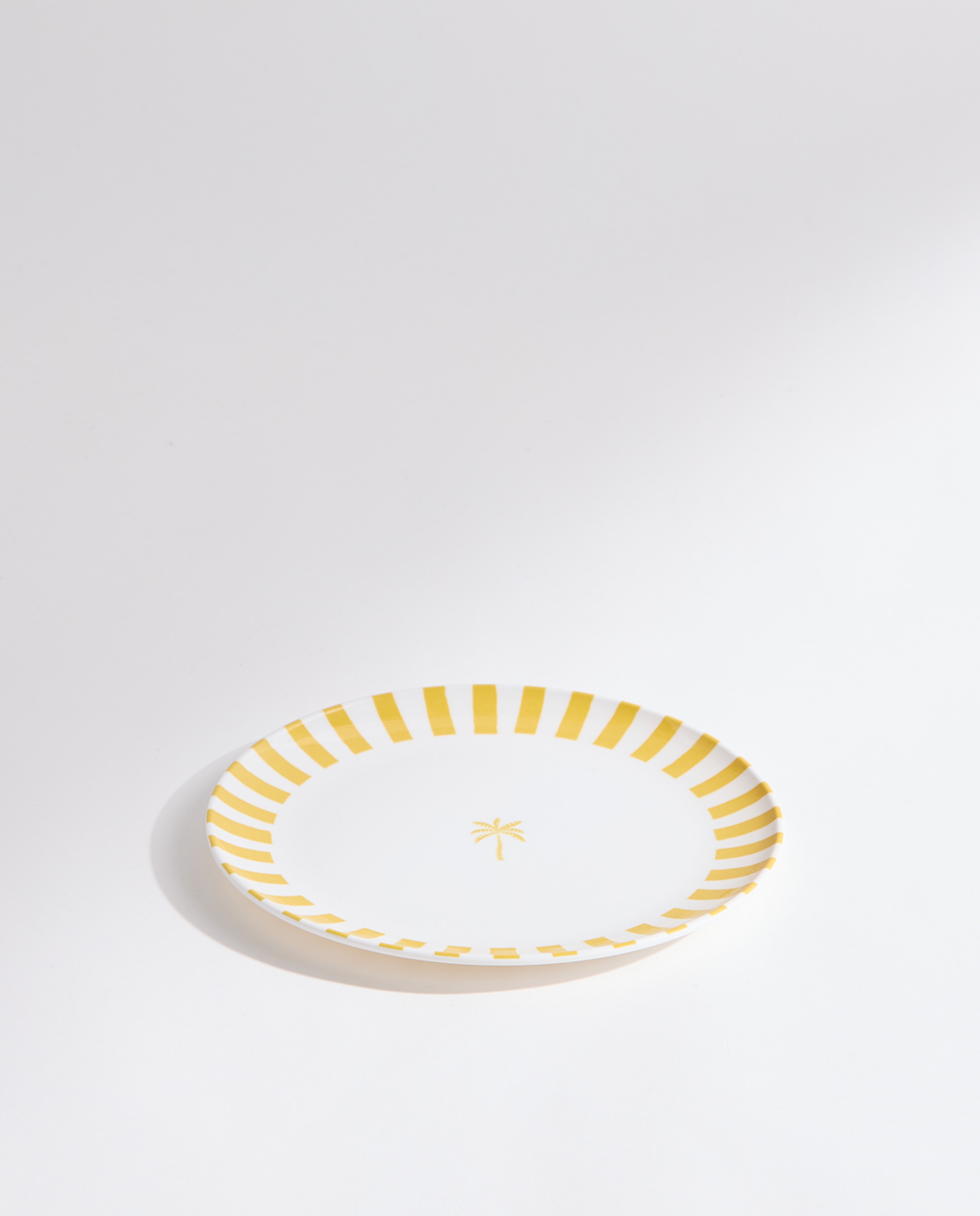 Plato de postre de melamina para exterior Palmera Pacífico Amarillo-2