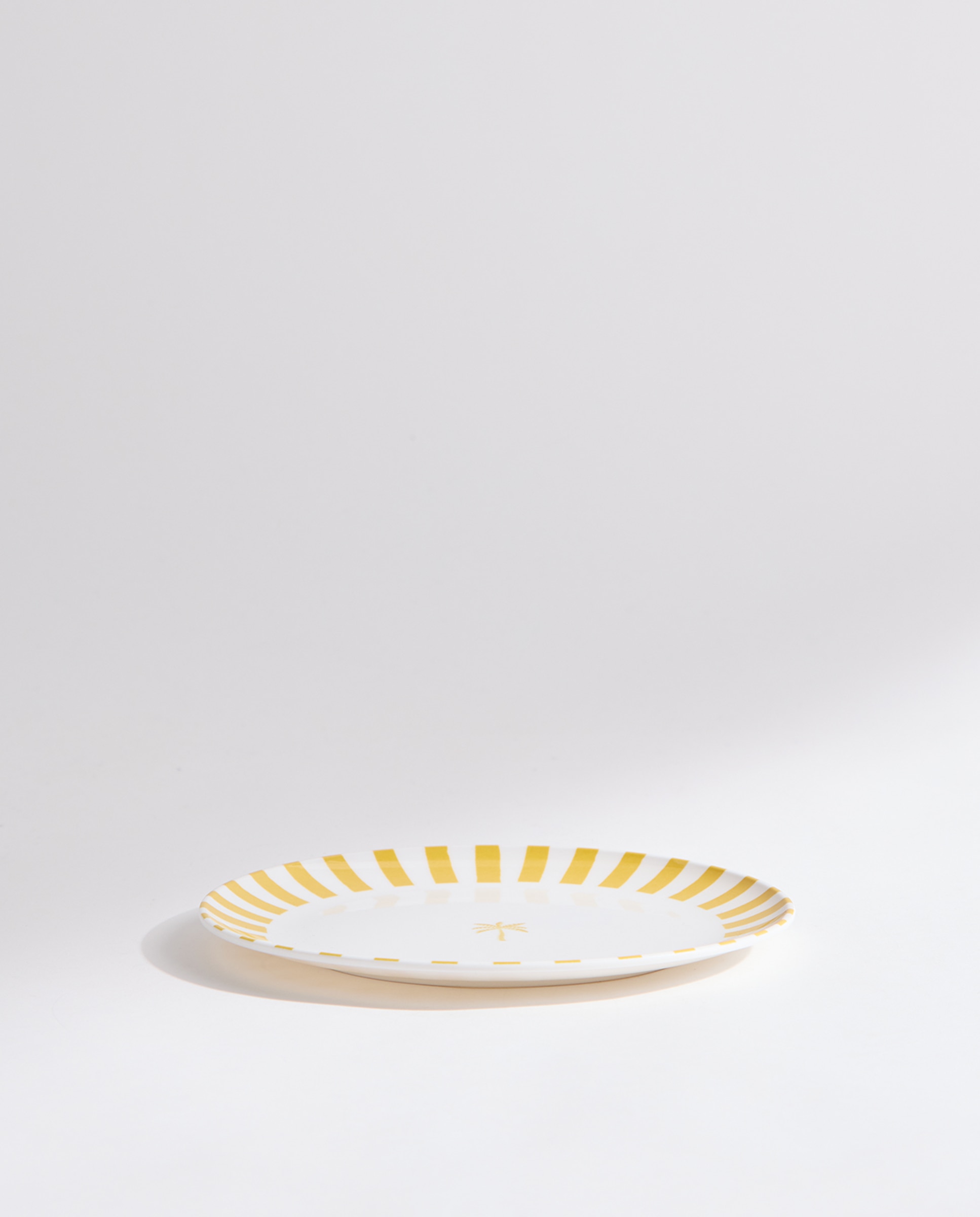 Plato de postre de melamina para exterior Palmera Pacífico Amarillo-3
