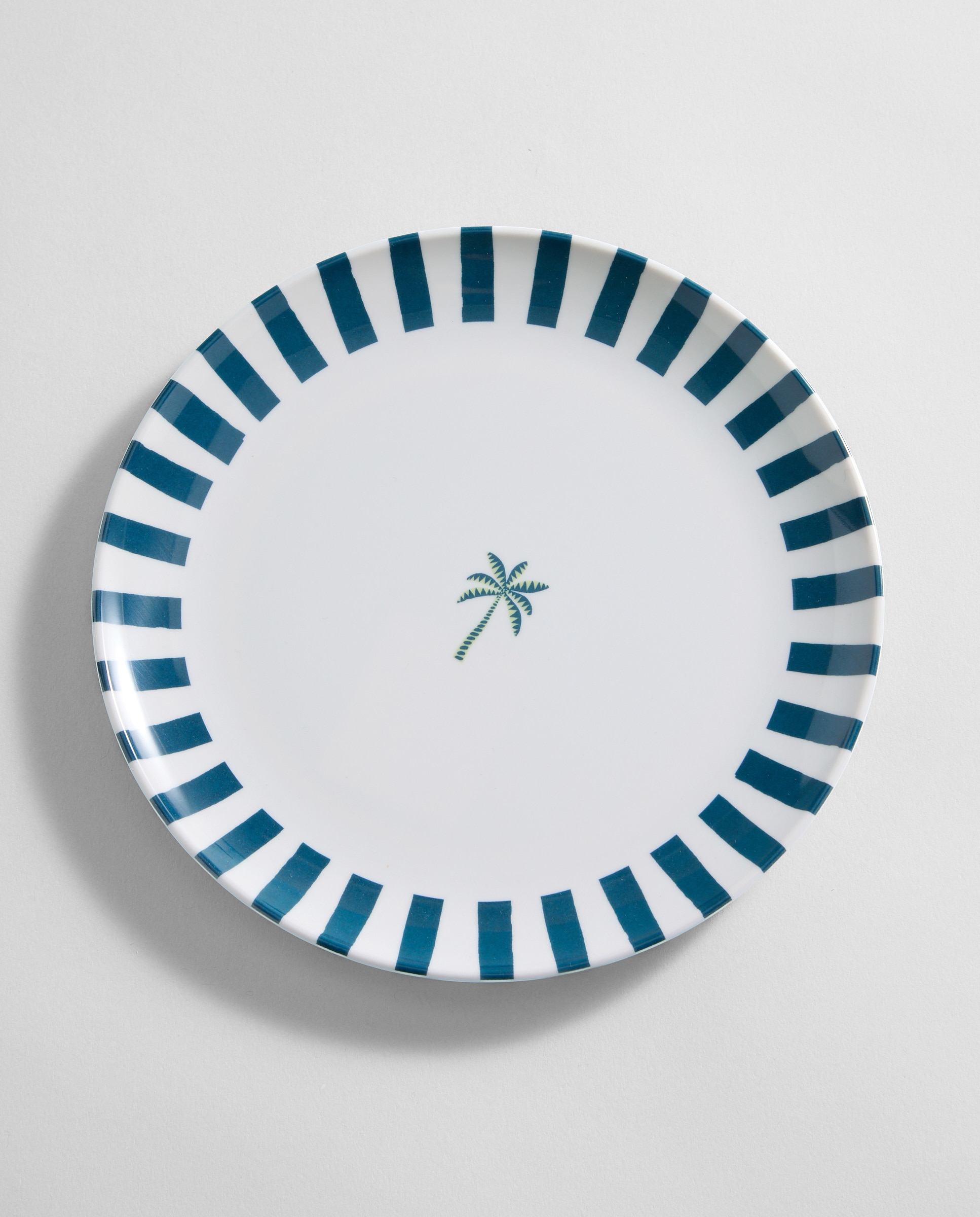 Imagen 0 de Plato de postre de melamina para exterior Palmera Pacífico