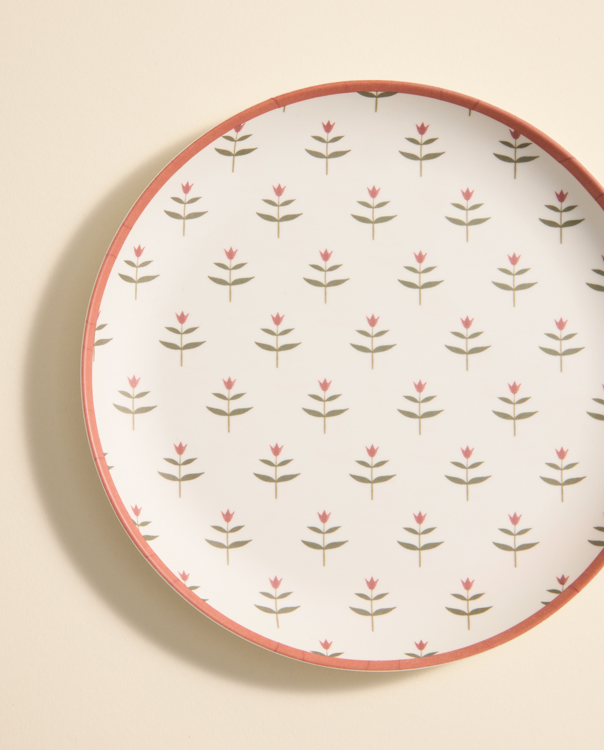 Imagen 0 de Plato de postre de melamina para exterior Tulip