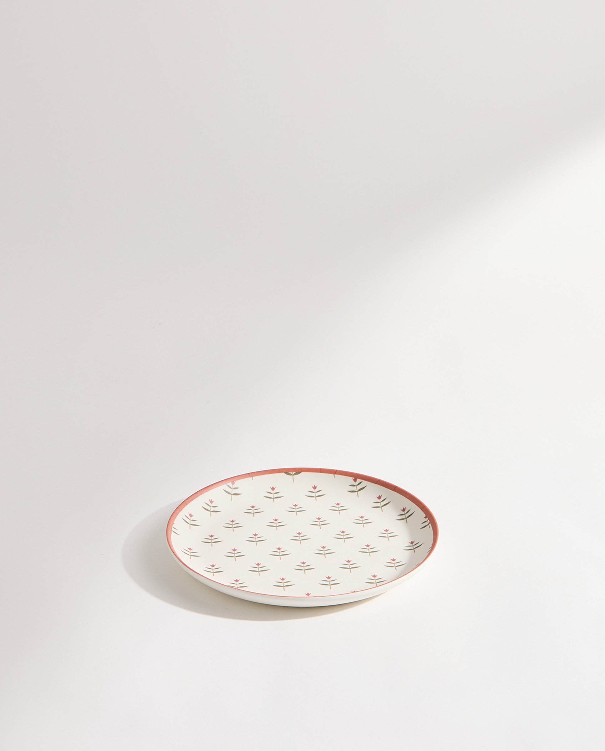 Plato de postre de melamina para exterior Tulip Rosa-2