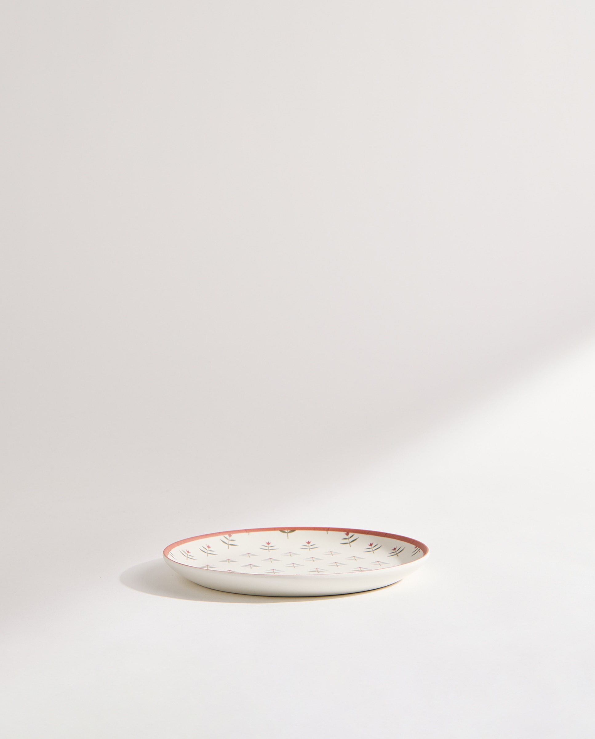 Plato de postre de melamina para exterior Tulip Rosa-3