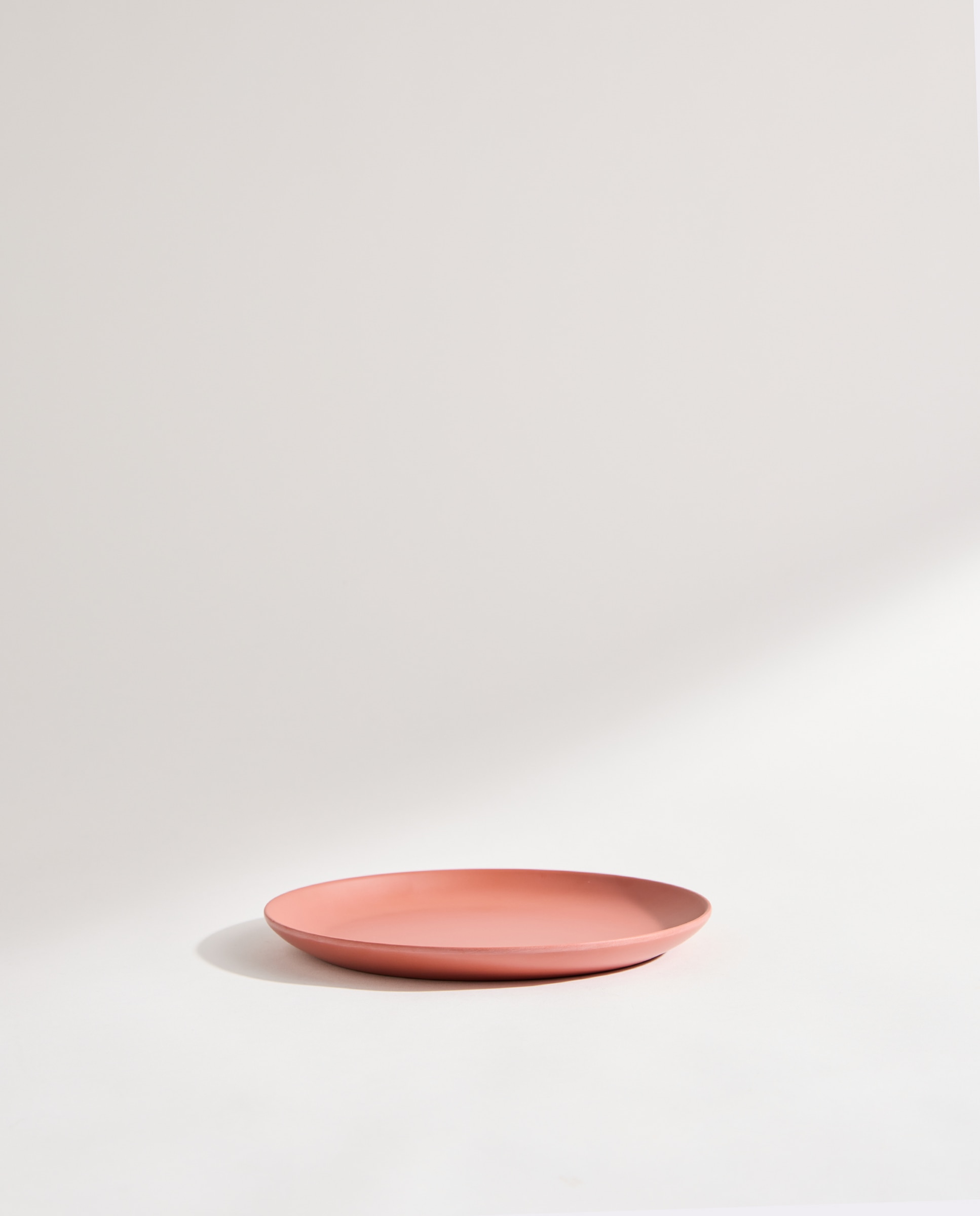 Plato de postre de melamina para exterior liso Tulip Rosa-3