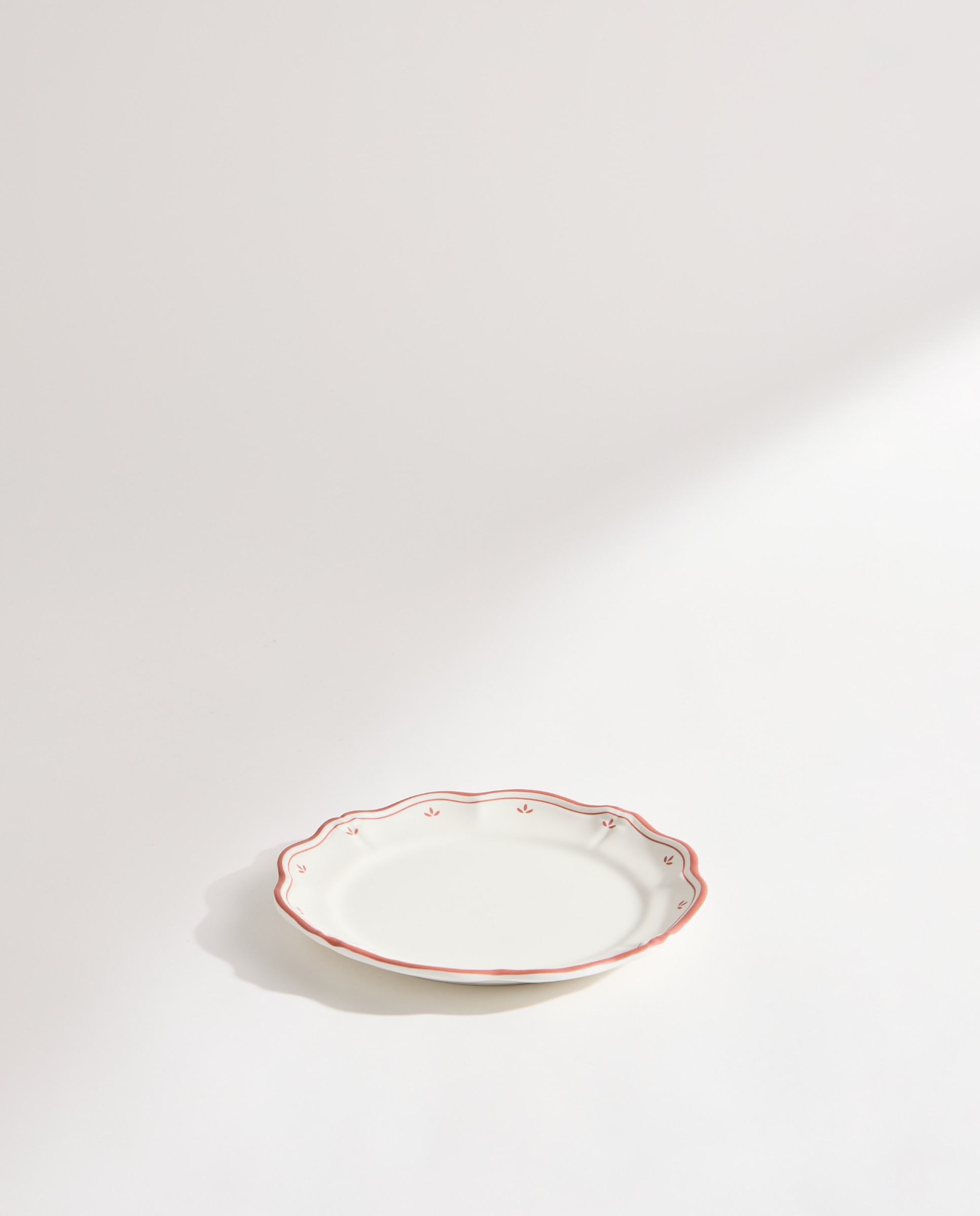 Plato de postre de melamina para exterior Romantic Tulip Rosa-2