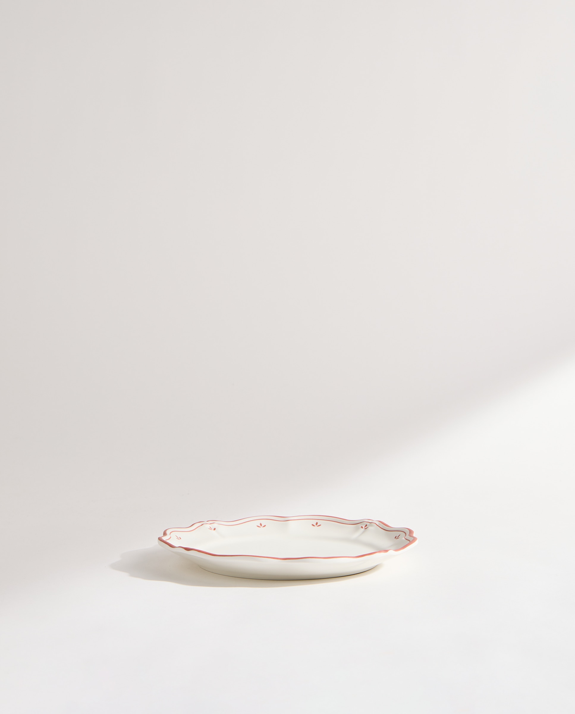 Plato de postre de melamina para exterior Romantic Tulip Rosa-3