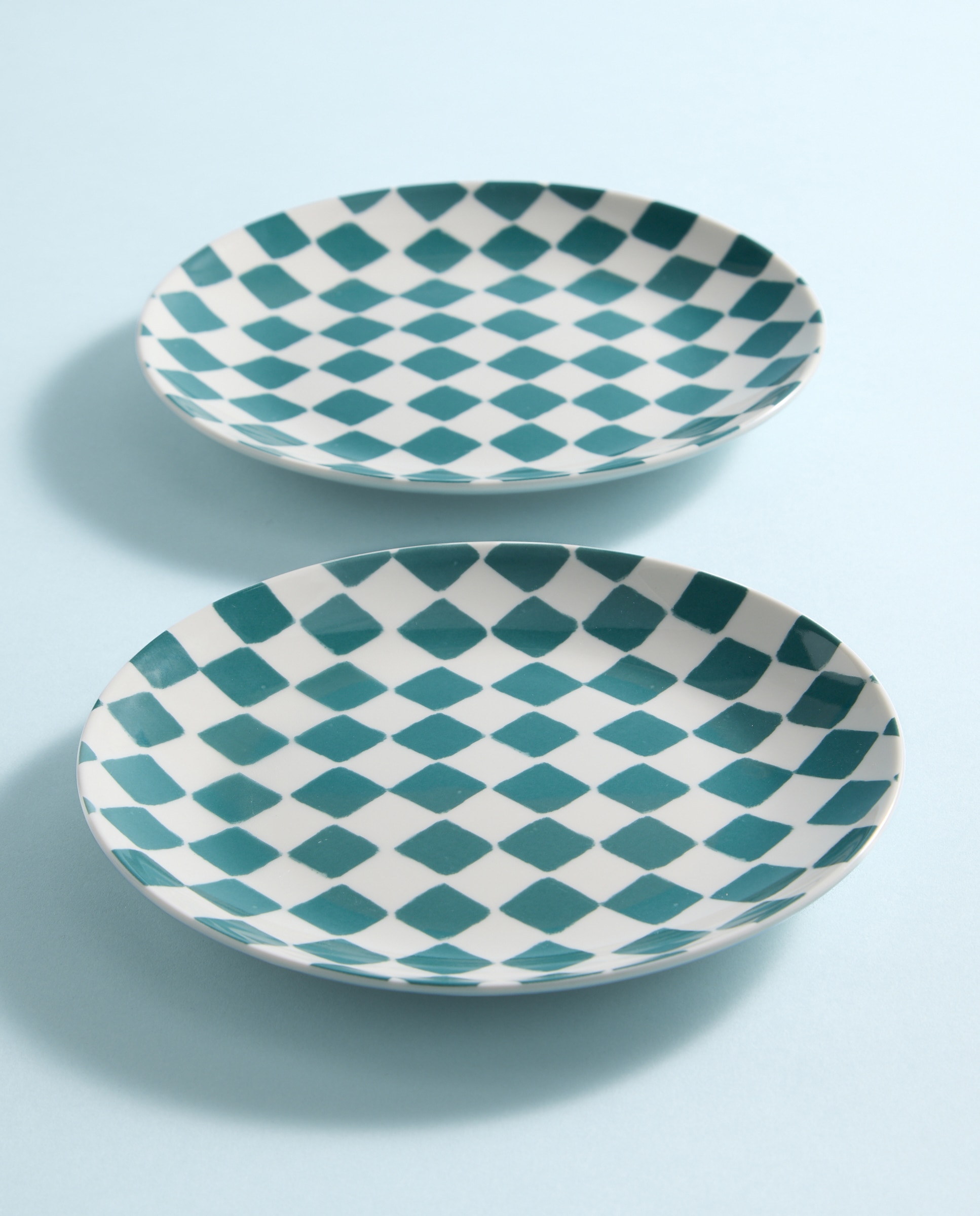 Imagen 0 de Set de 2 platos de postre Damero