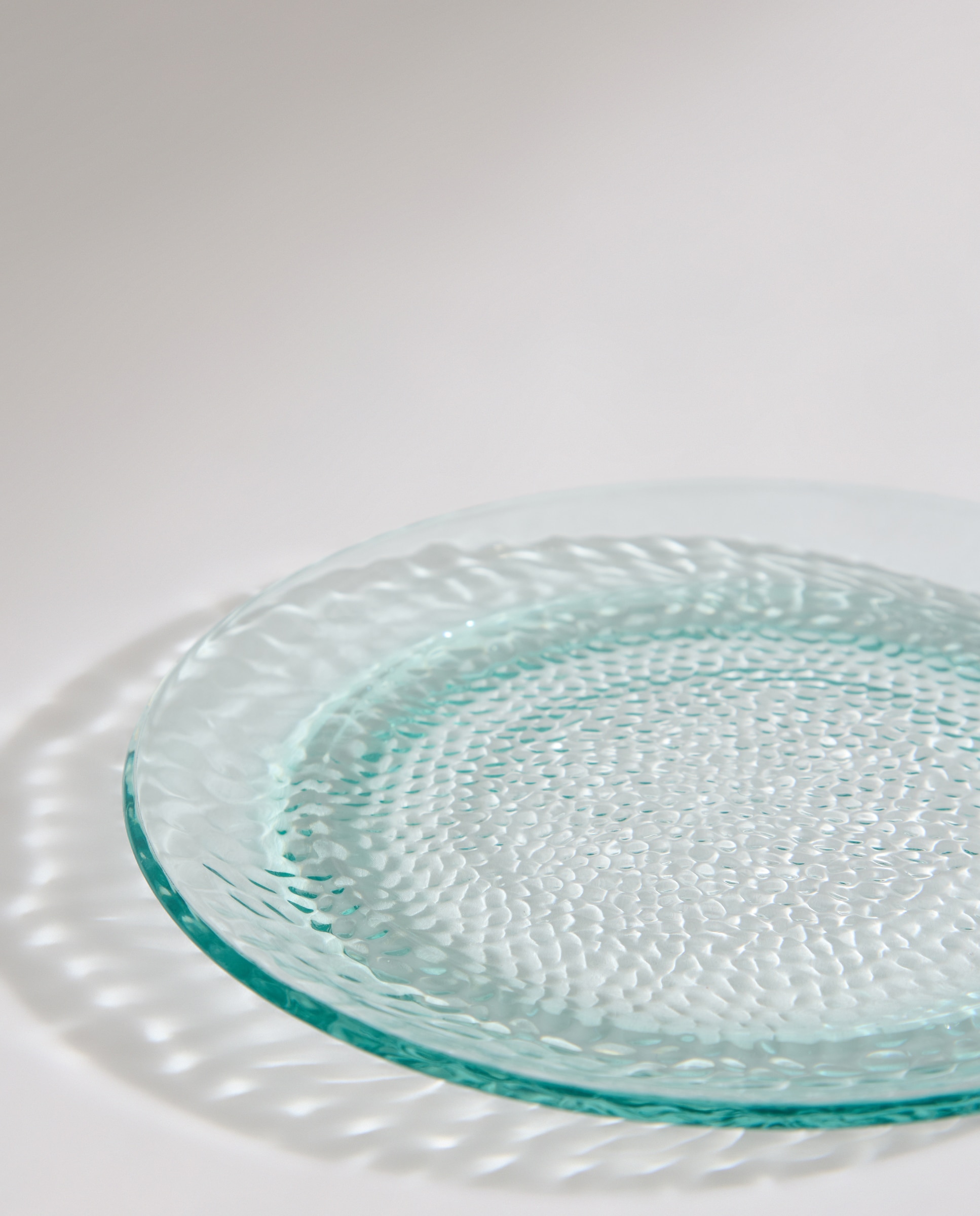 Plato de postre de melamina para exterior Diamond Turquesa-4