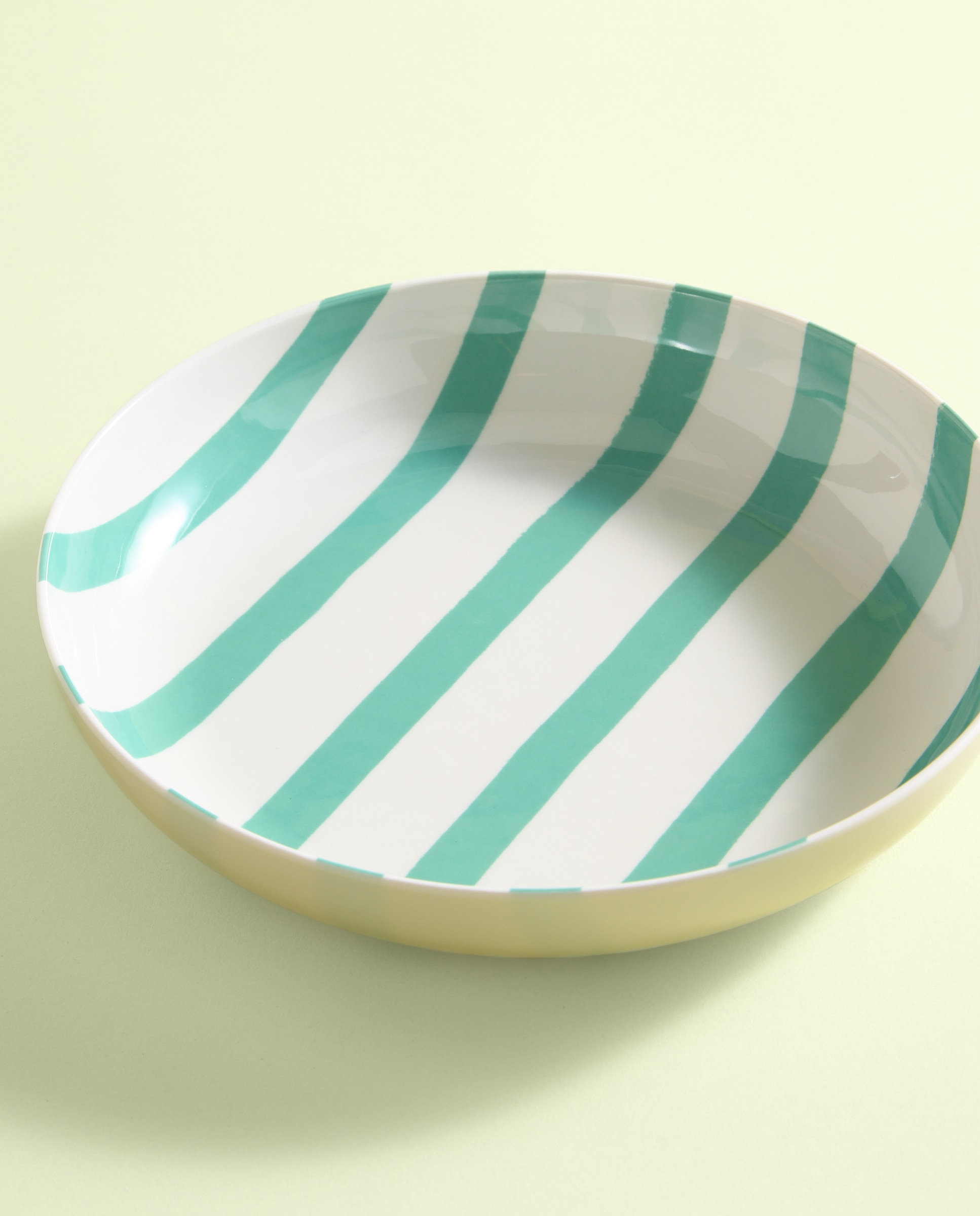 Imagen 0 de Plato hondo de melamina para exterior Rayas Pacífico