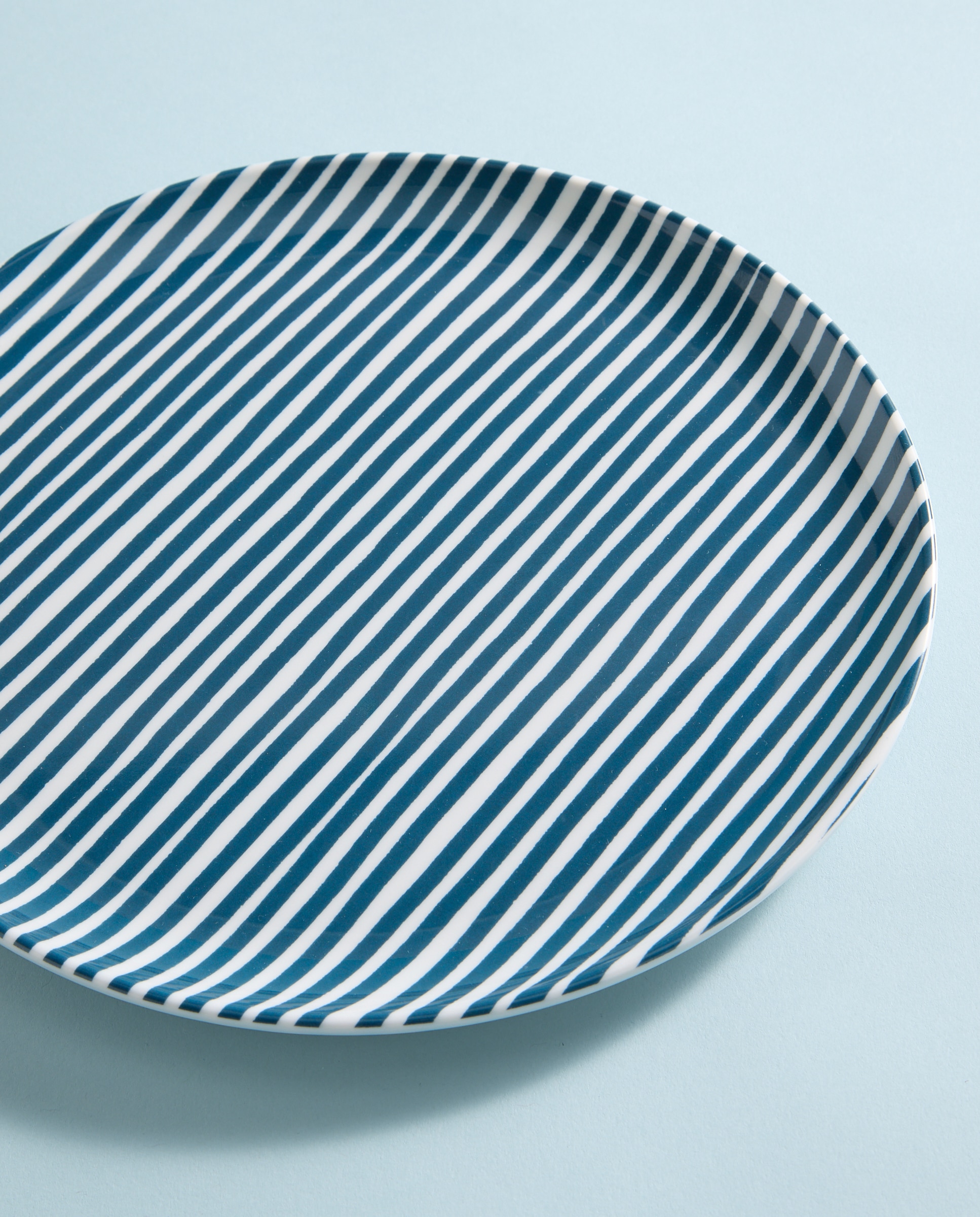 Imagen 0 de Plato llano de melamina para exterior Rayas Pacífico