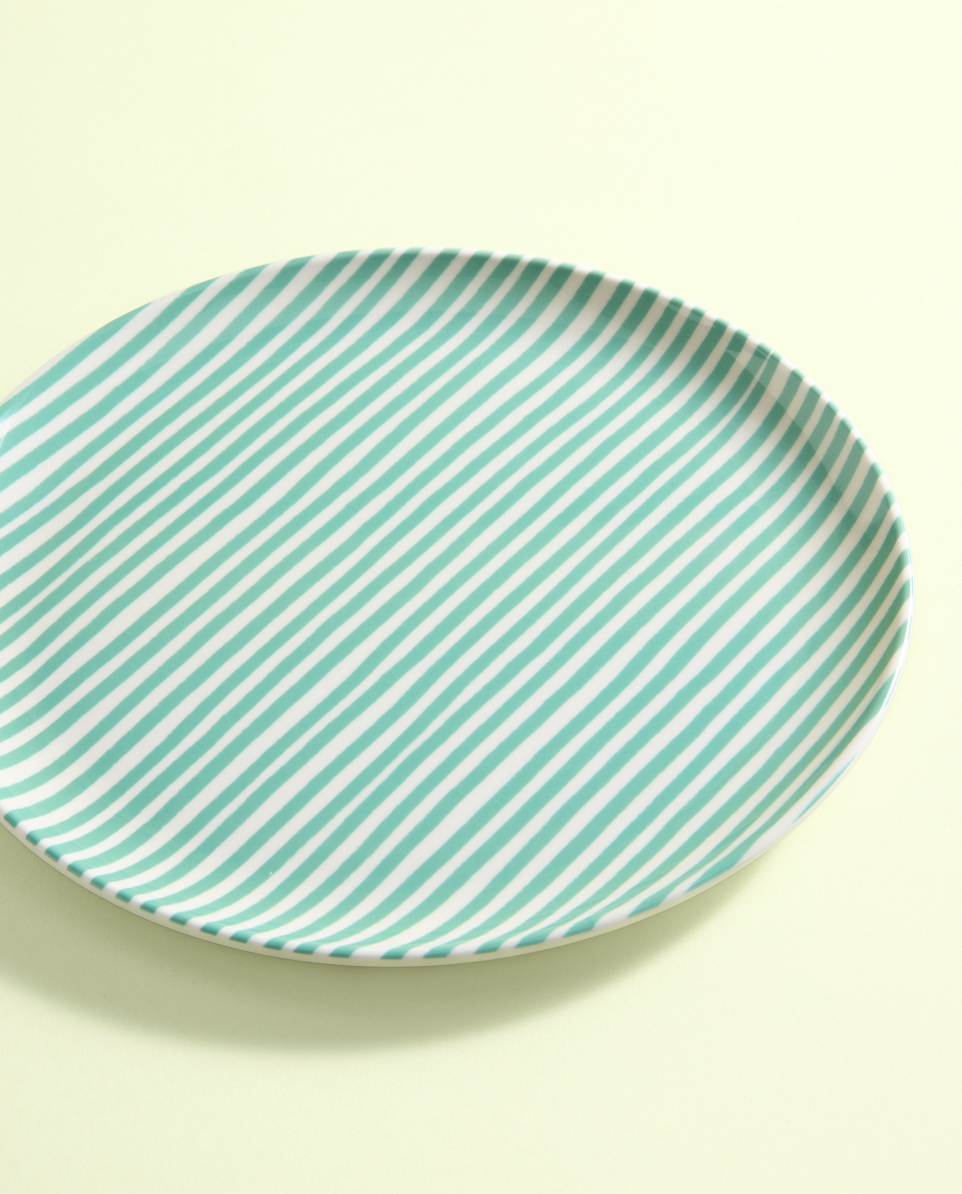 Imagen 0 de Plato llano de melamina para exterior Rayas Pacífico