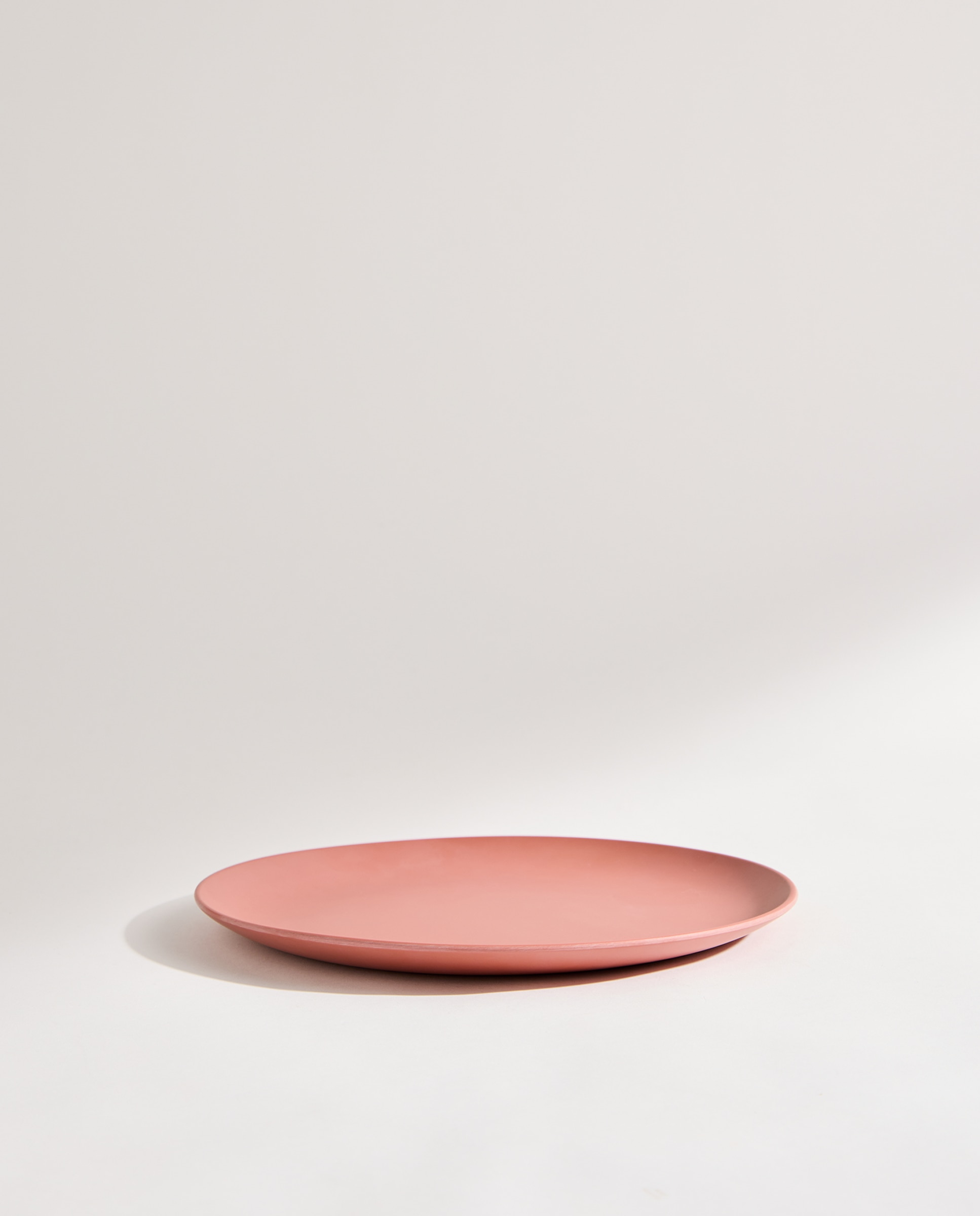 Plato llano de melamina para exterior Tulip Rosa-3