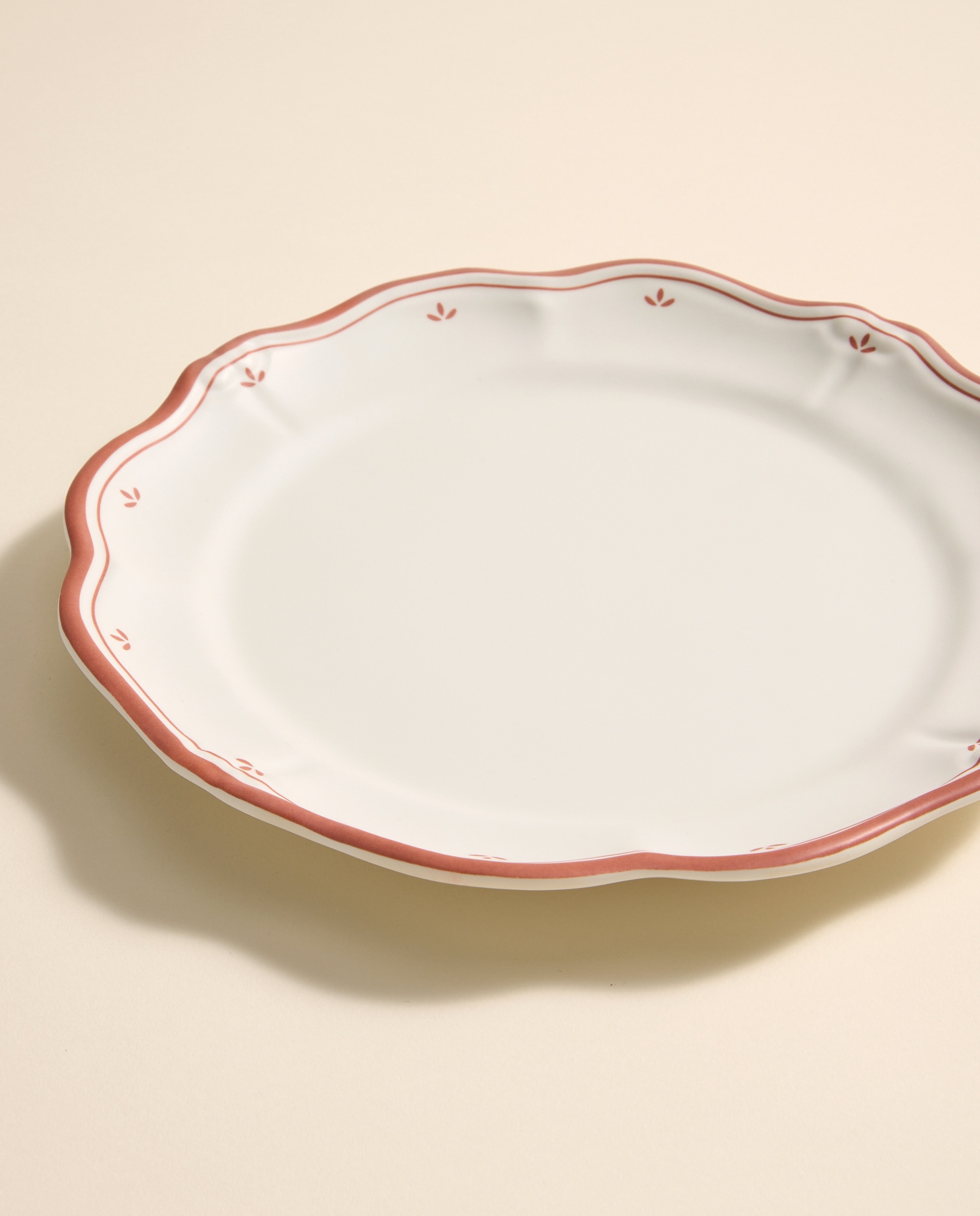 Imagen 0 de Plato llano de melamina para exterior Romantic Tulip