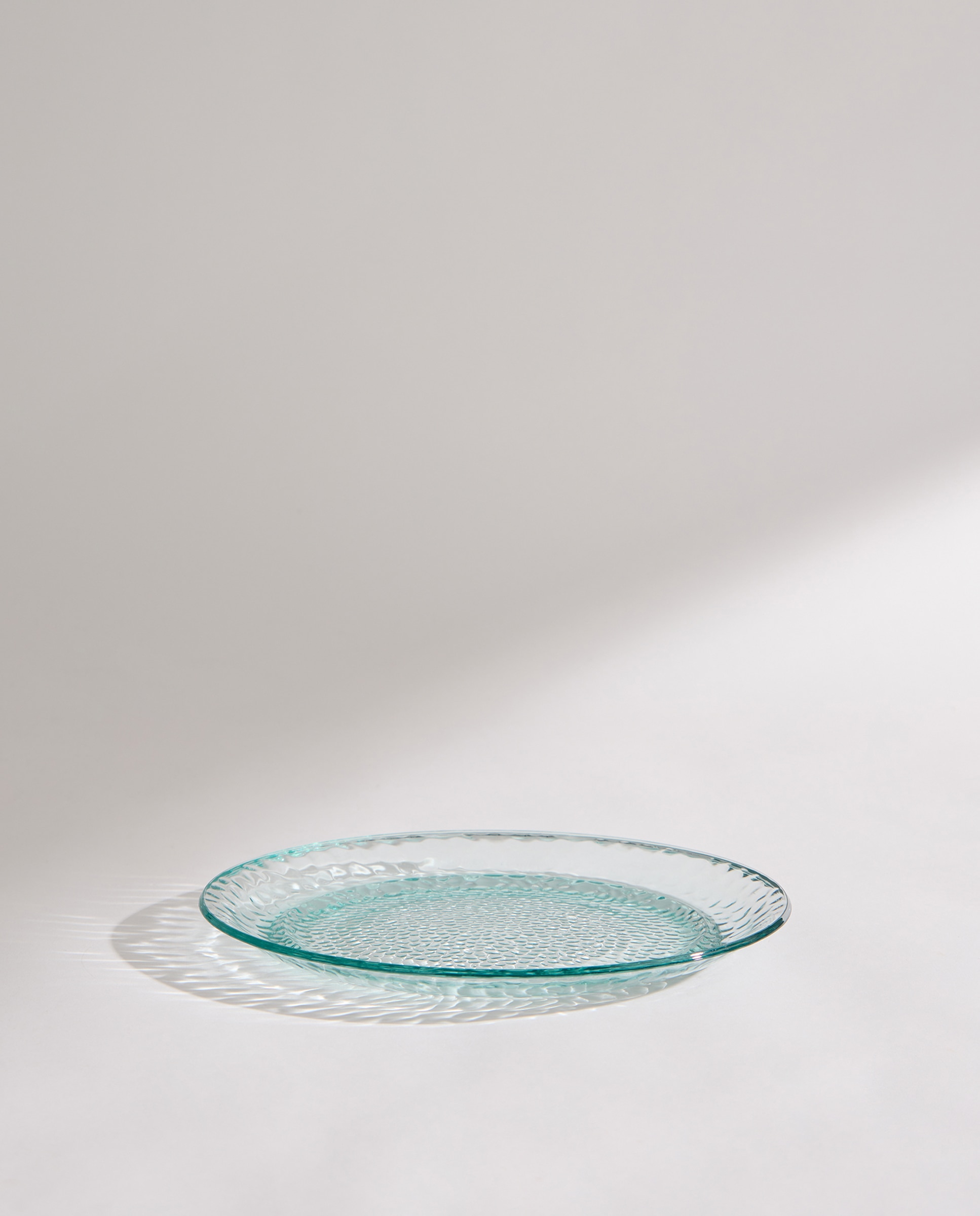 Plato llano de melamina para exterior Diamond Turquesa-3