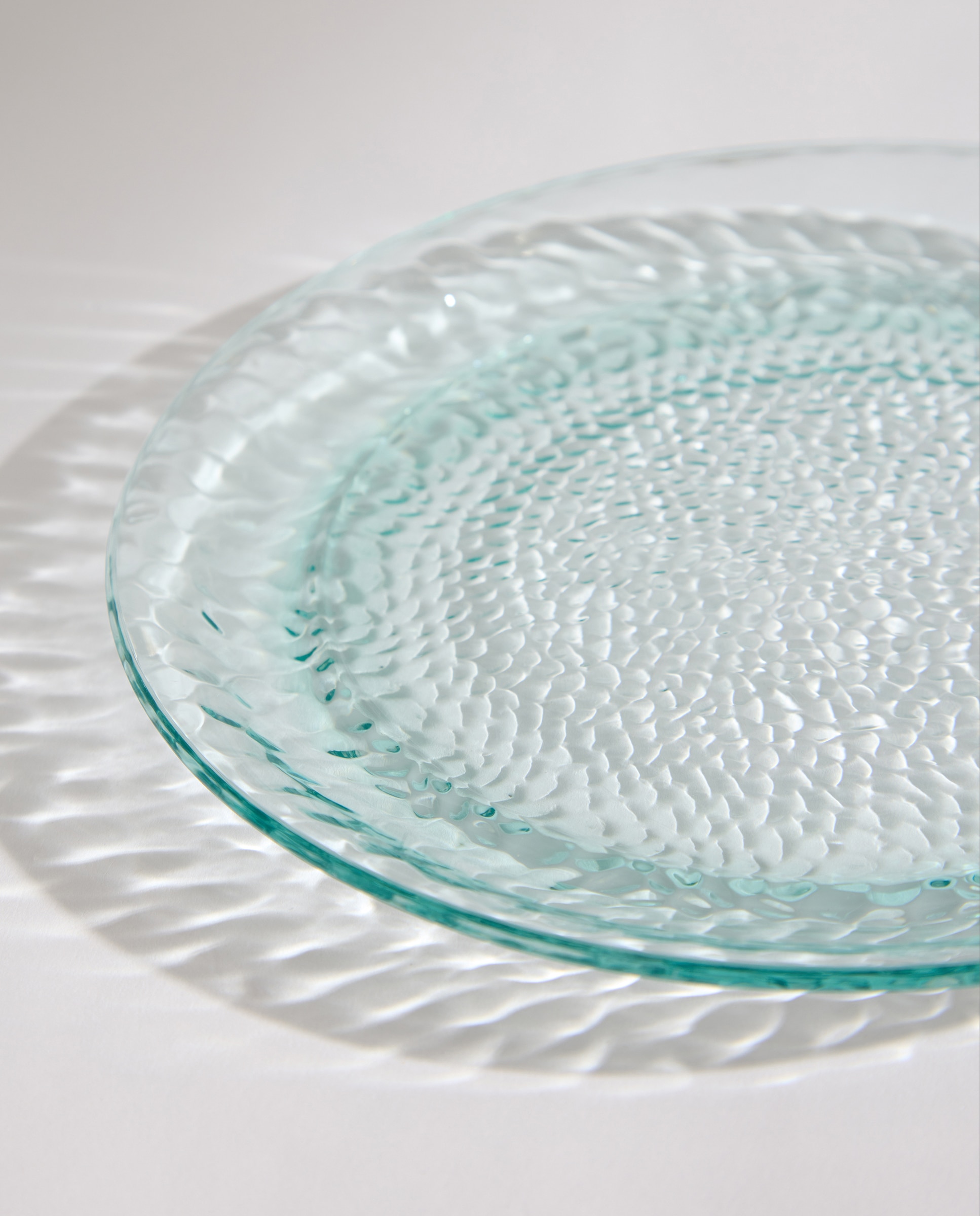 Plato llano de melamina para exterior Diamond Turquesa-4