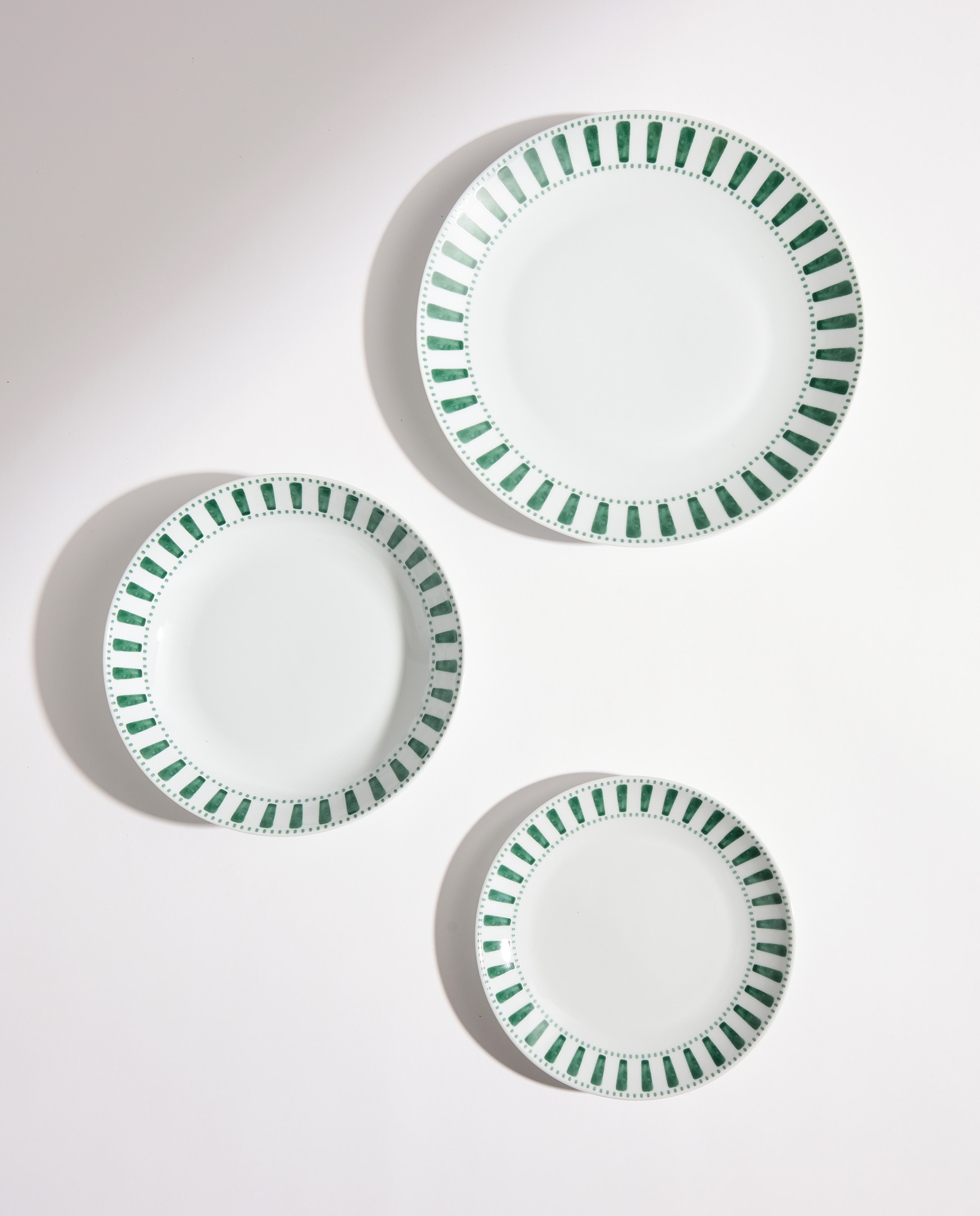 Vajilla de porcelana de 18 piezas Carla Verde-2