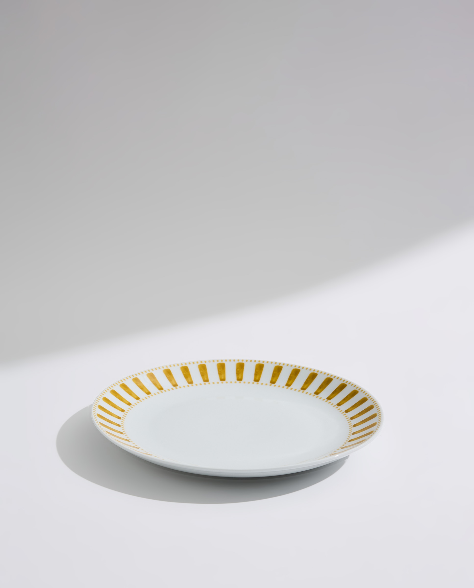 Vajilla de porcelana de 18 piezas Carla Mostaza-3
