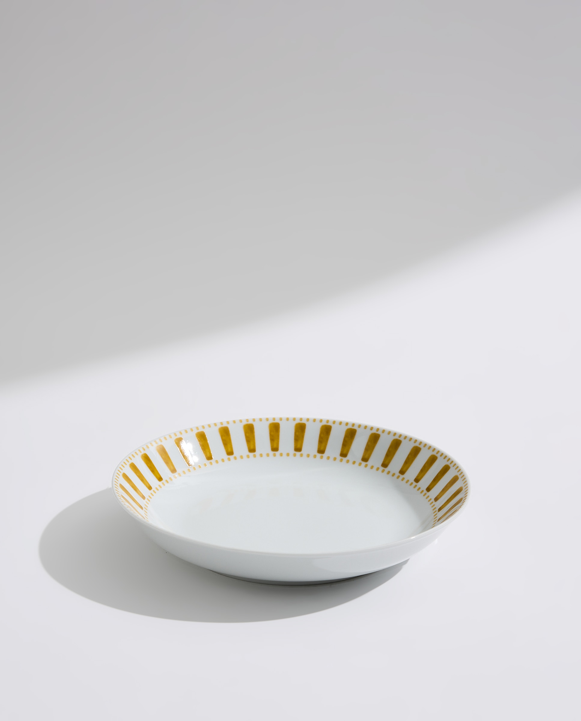 Vajilla de porcelana de 18 piezas Carla Mostaza-4