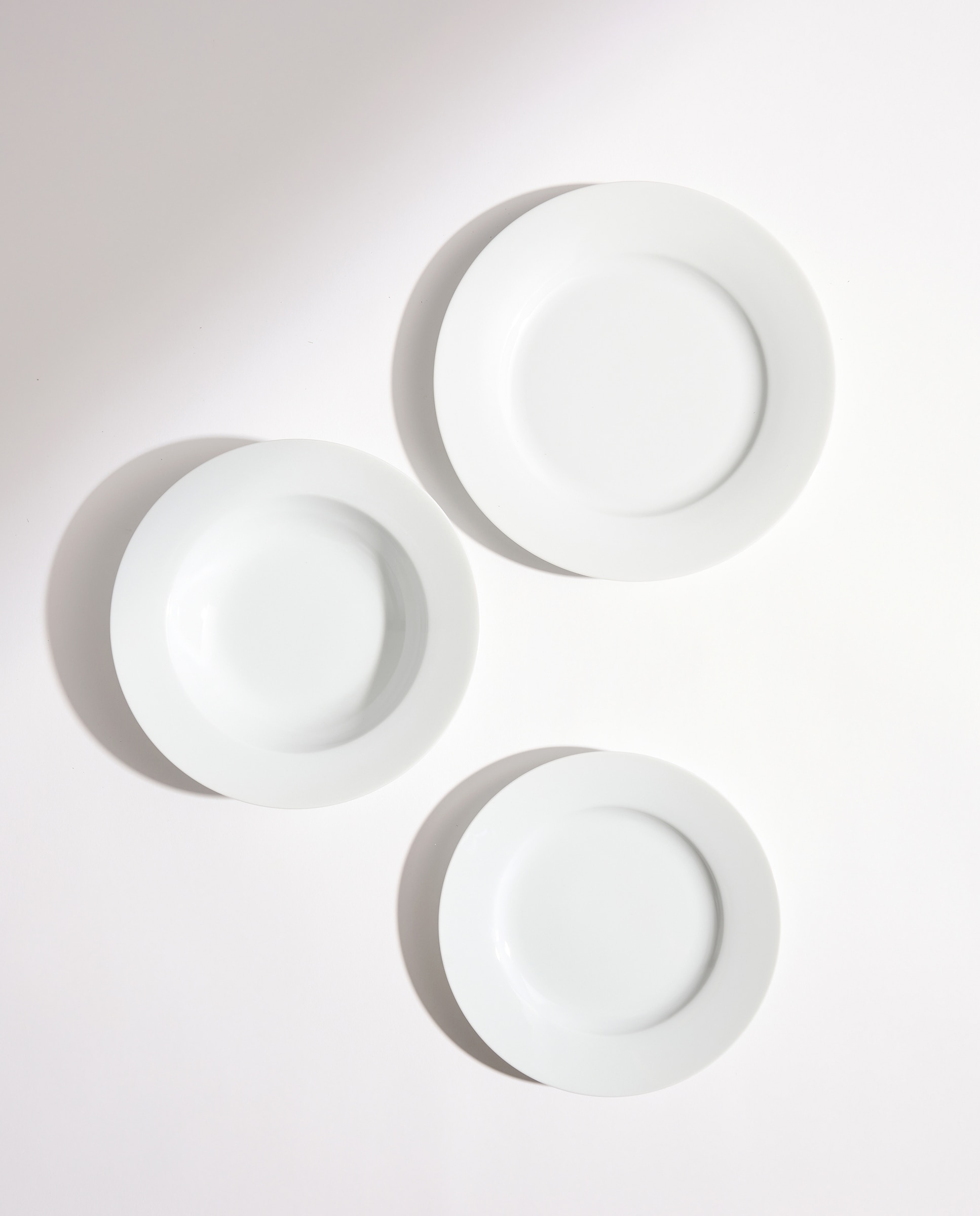 Vajilla de 18 piezas de porcelana Coupe Bianca Blanco-2