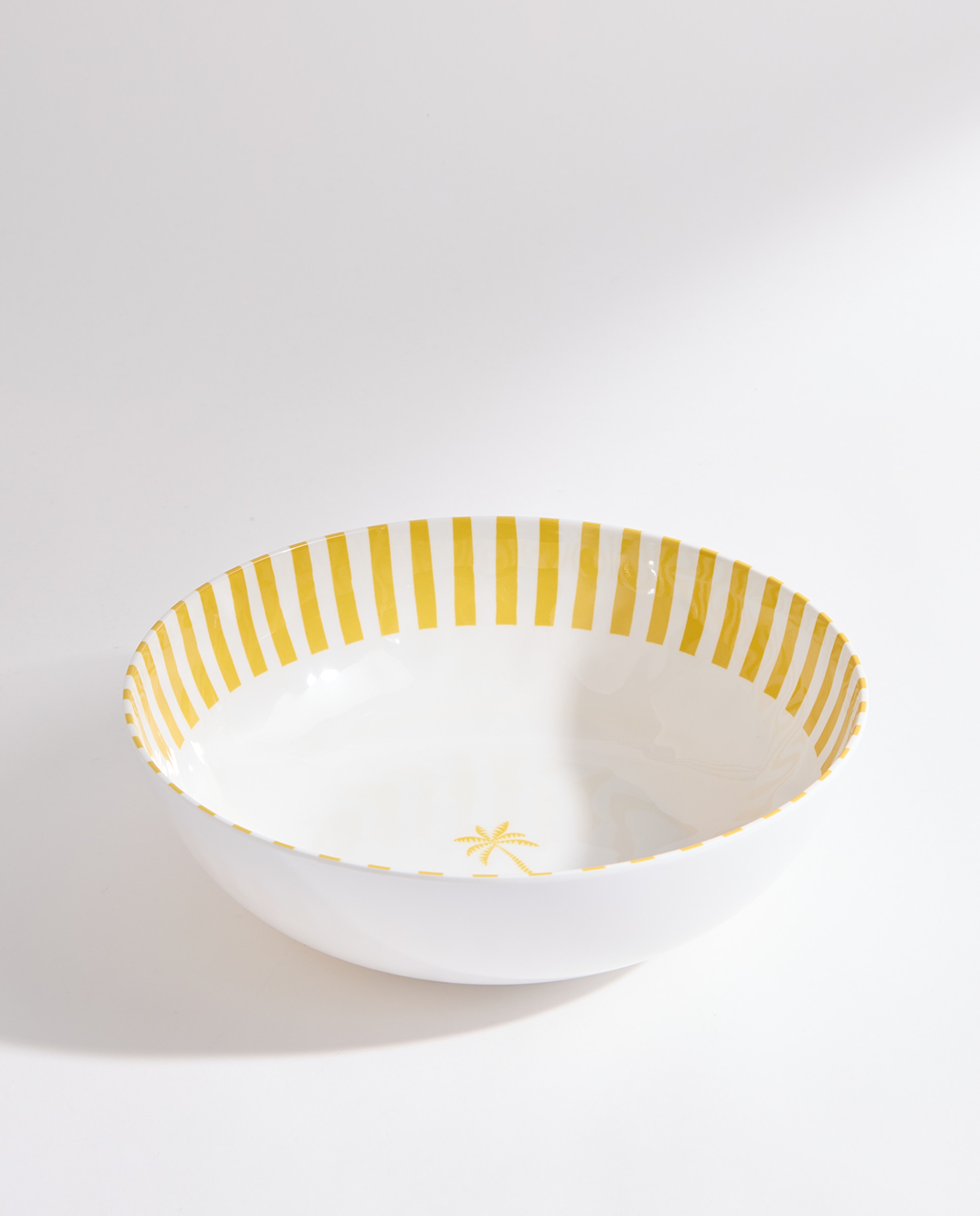 Ensaladera de melamina para exterior Palmera Pacífico Amarillo-2