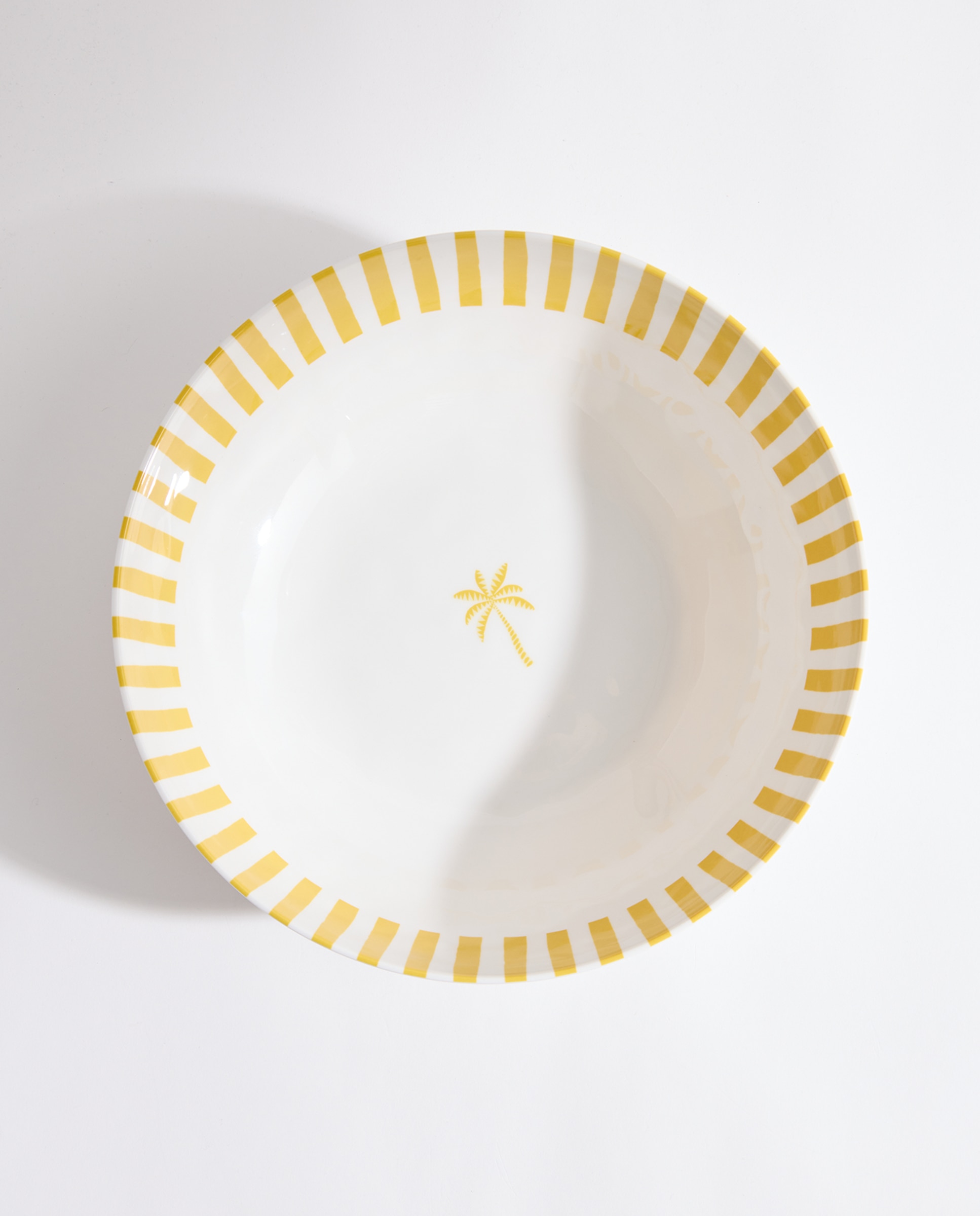 Ensaladera de melamina para exterior Palmera Pacífico Amarillo-5