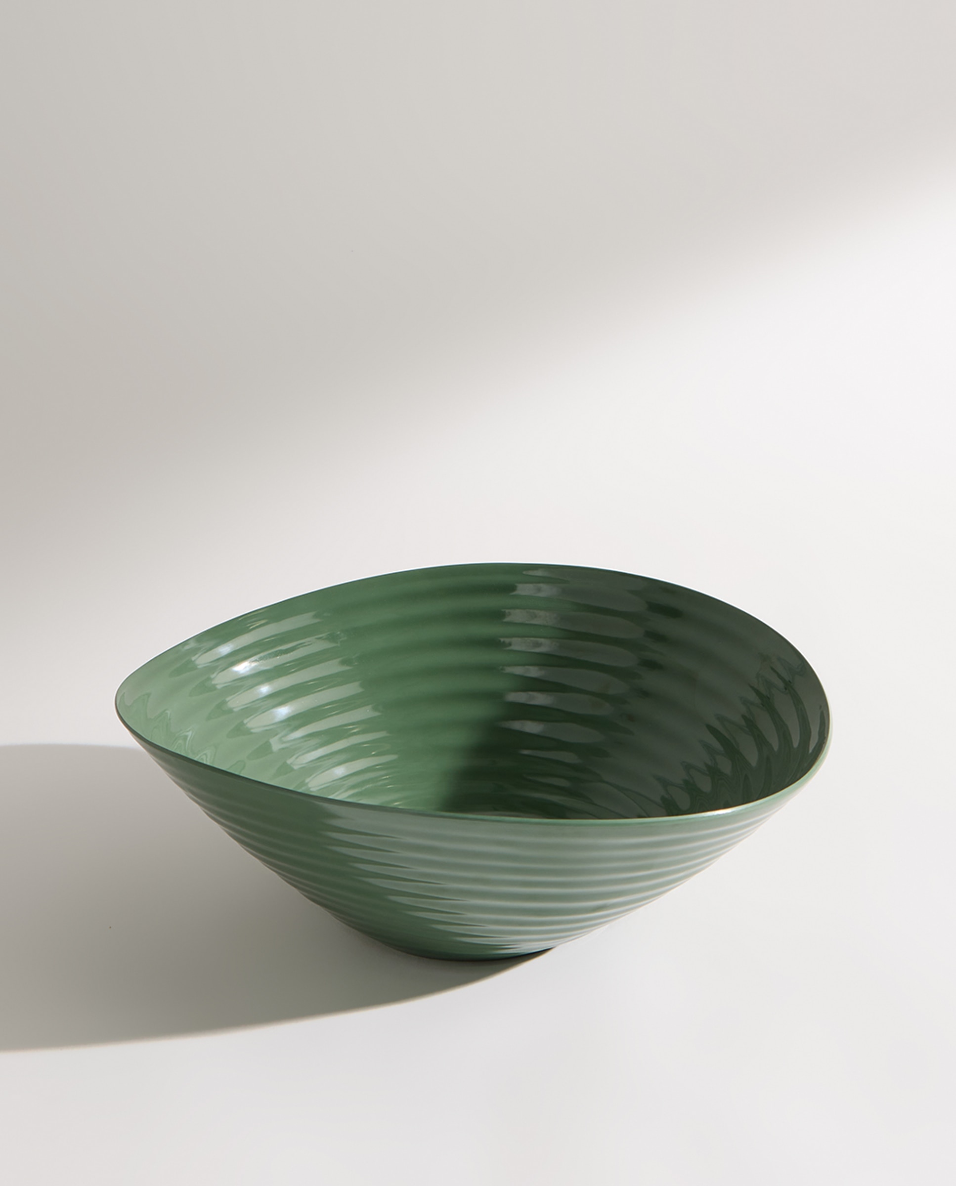 Ensaladera de melamina para exterior Relieve Verde-2