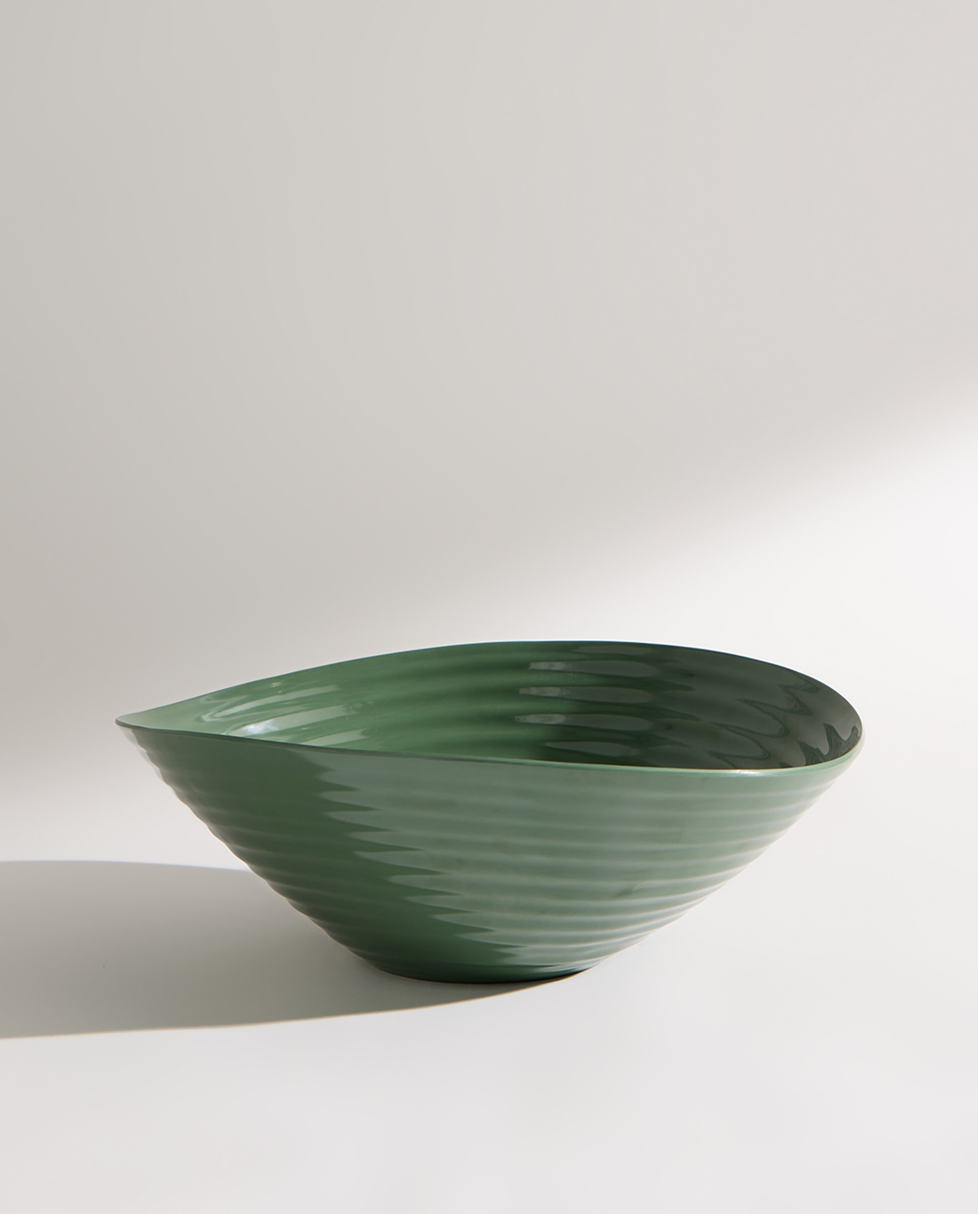 Ensaladera de melamina para exterior Relieve Verde-3