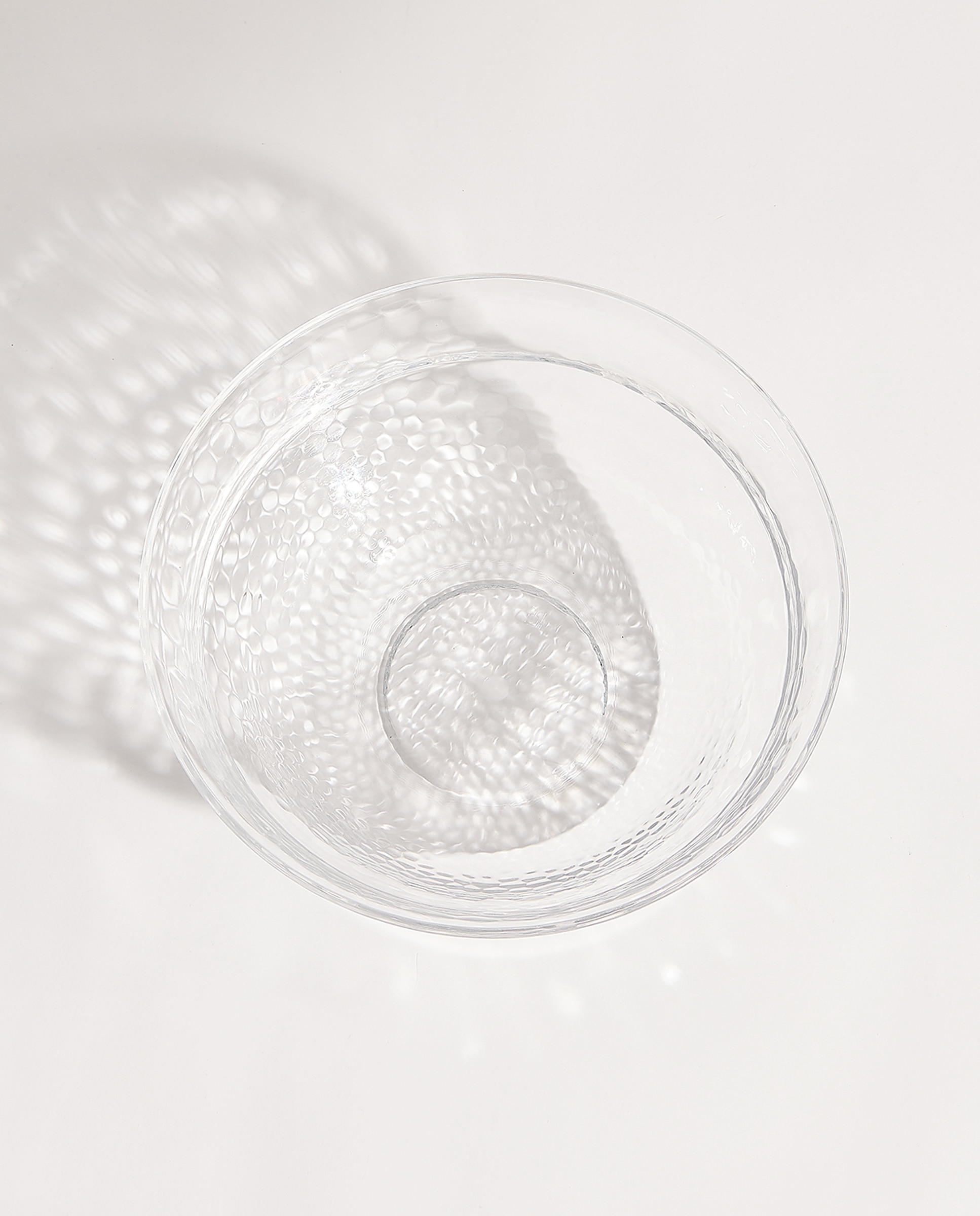 Ensaladera alta de melamina para exterior Diamond Transparente-3