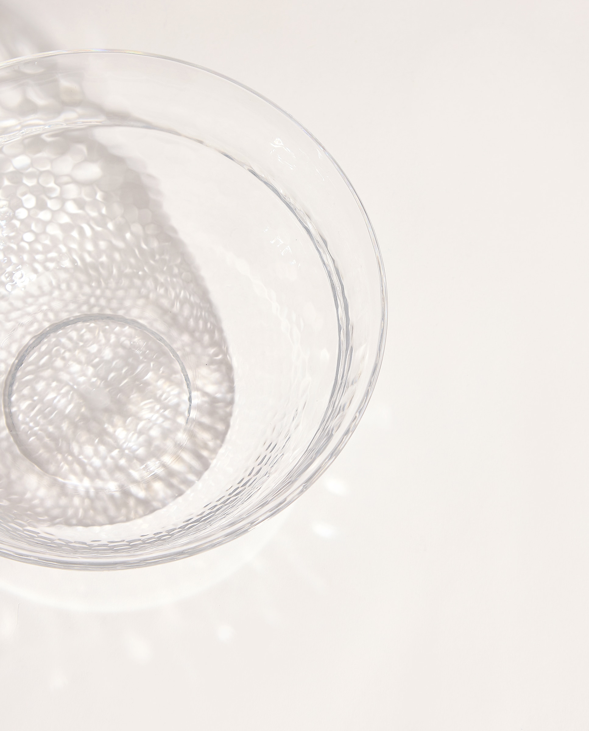 Ensaladera alta de melamina para exterior Diamond Transparente-4