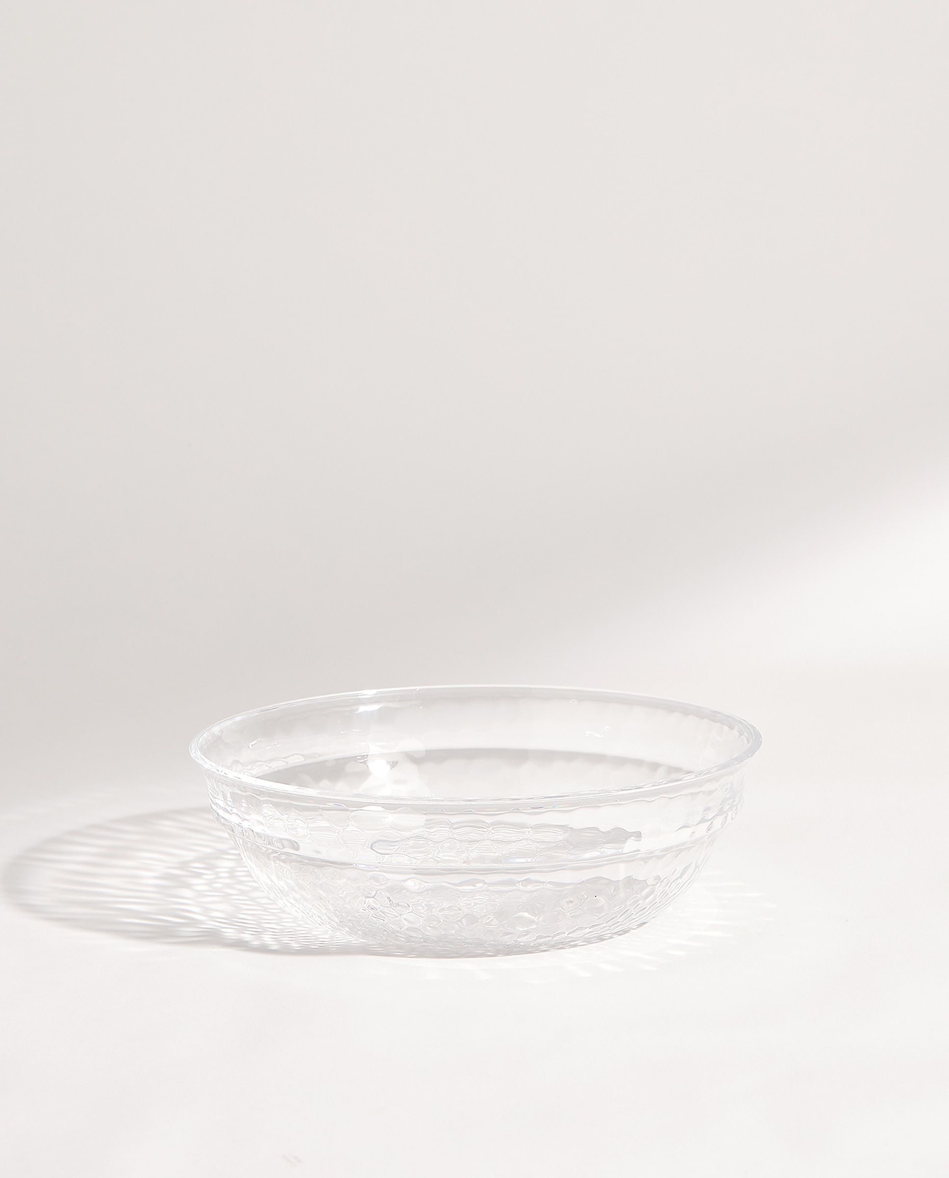 Ensaladera baja de melamina para exterior Diamond Transparente-2