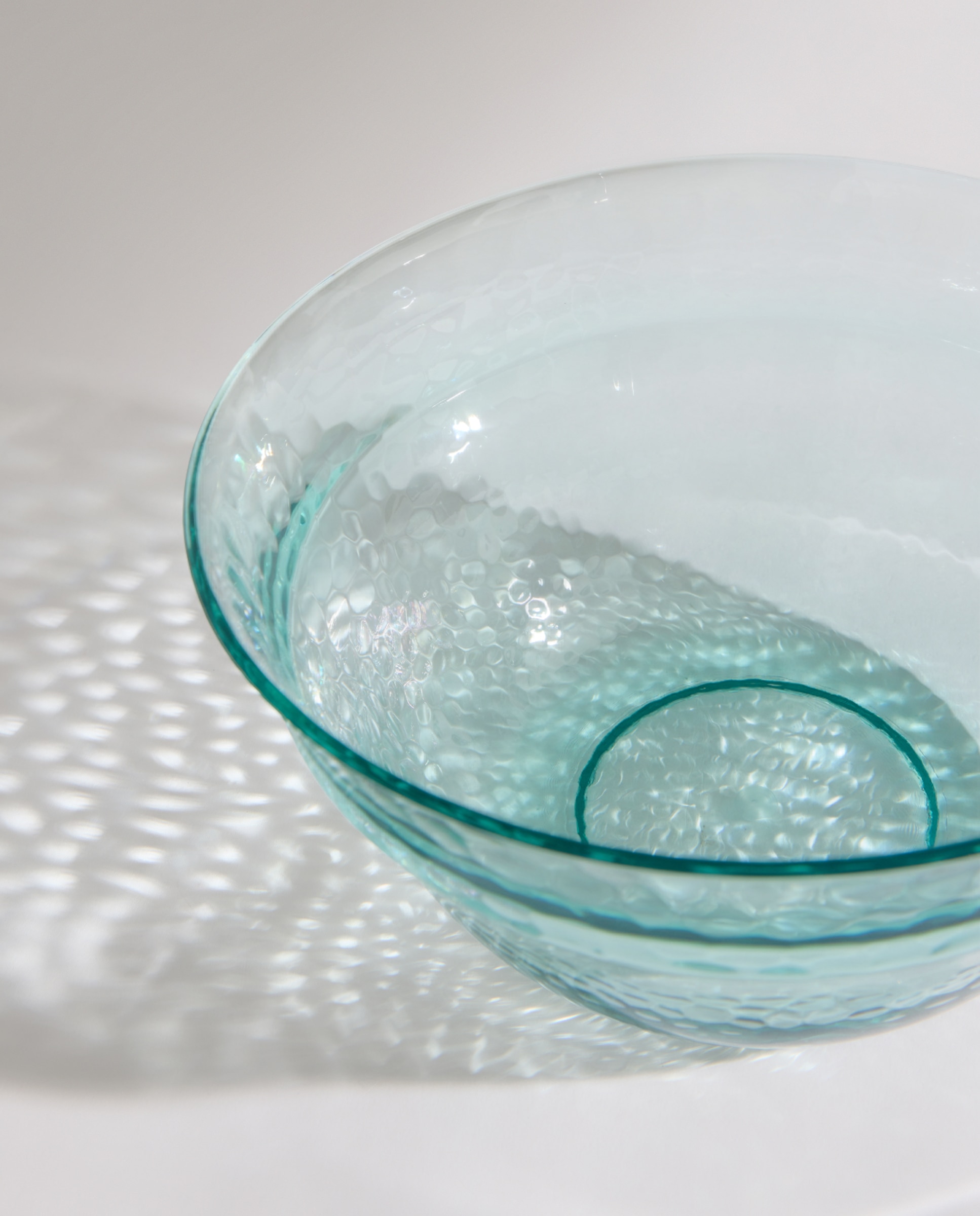 Ensaladera alta de melamina para exterior Diamond Turquesa-5