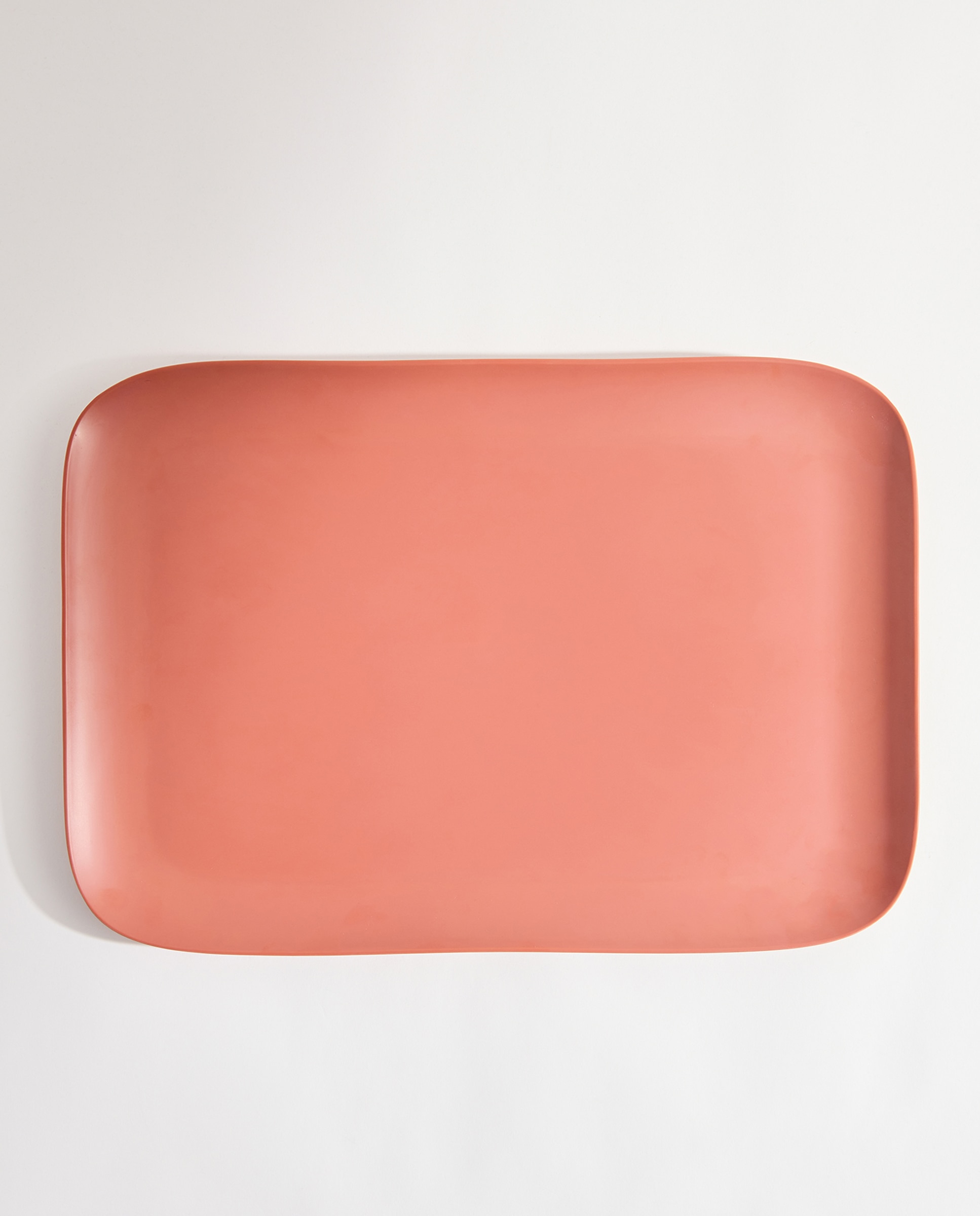 Fuente de melamina para exterior liso Tulip Rosa-2