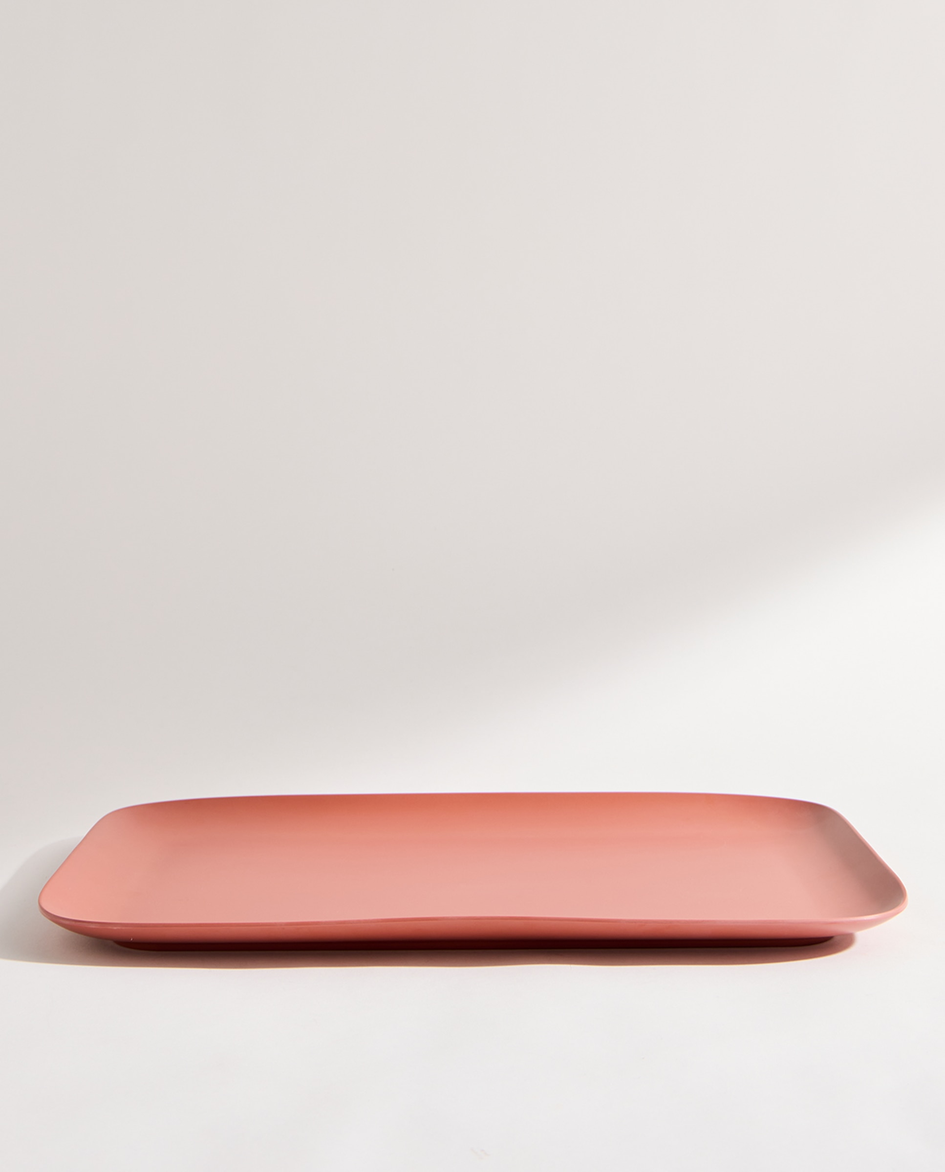 Fuente de melamina para exterior liso Tulip Rosa-3