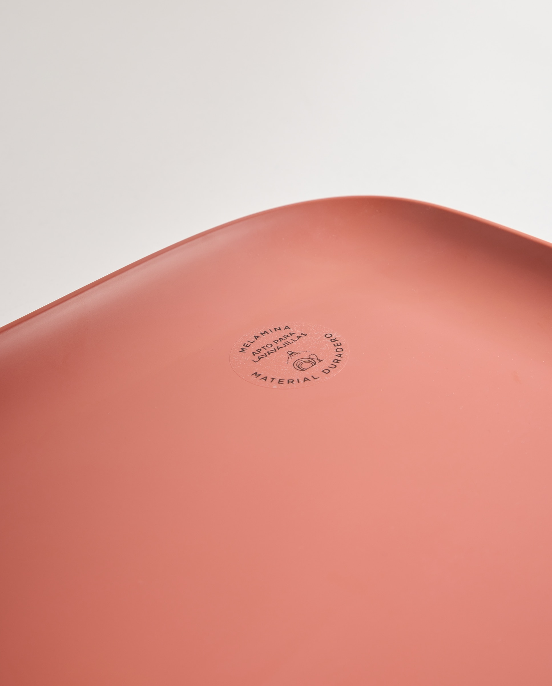 Fuente de melamina para exterior liso Tulip Rosa-4