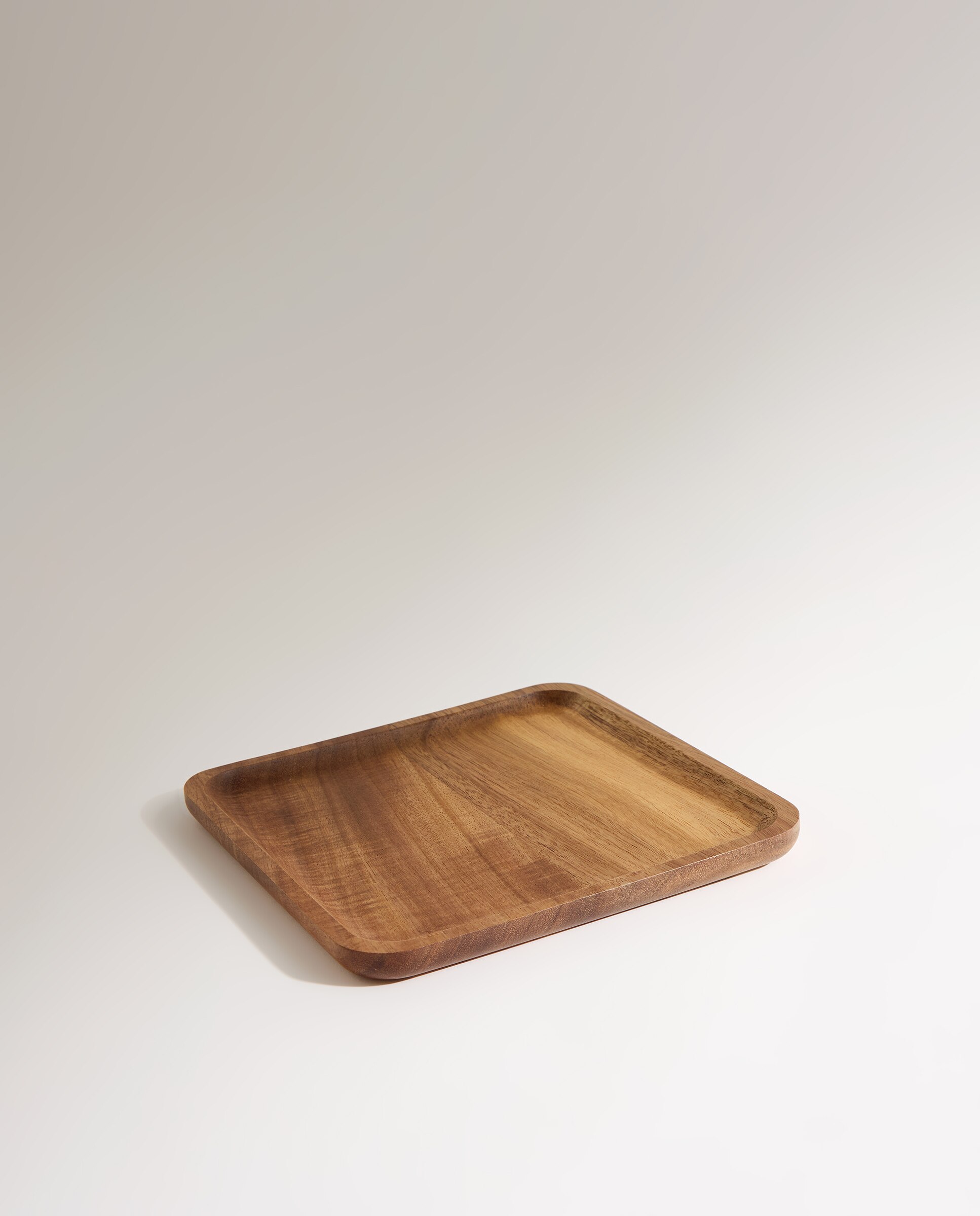 Fuente de madera de acacia Bianca Marrón-3