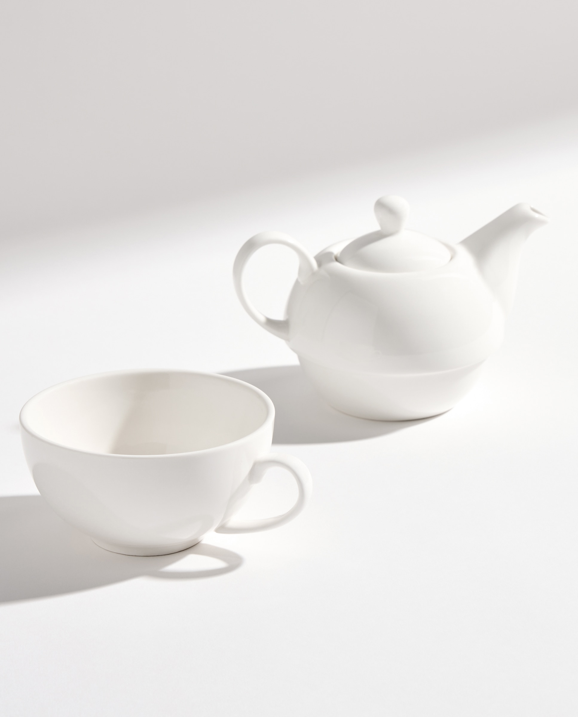 Té para Uno de porcelana Bianca Blanco-2