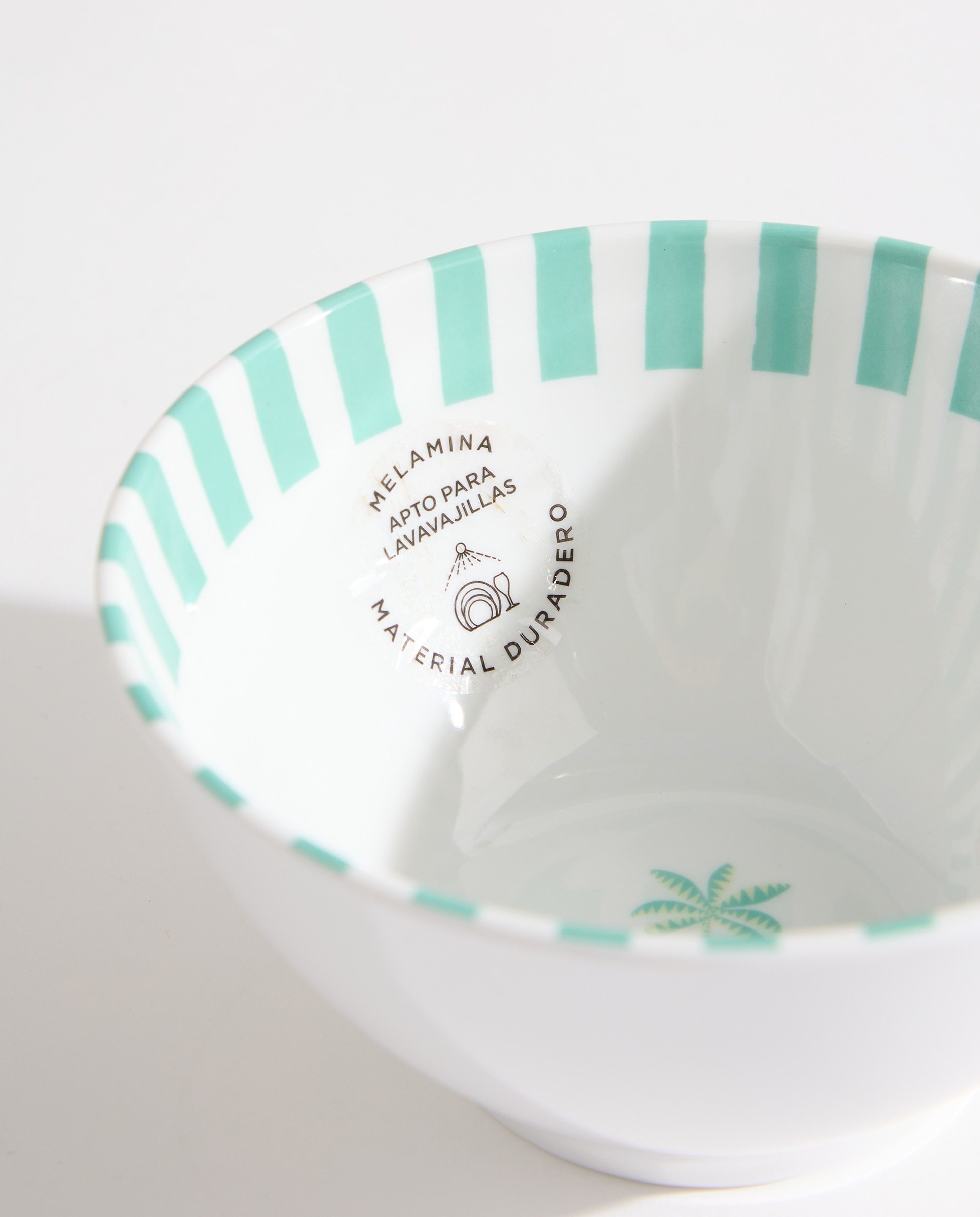 Bowl de melamina para exterior Palmera Pacífico Verde-4