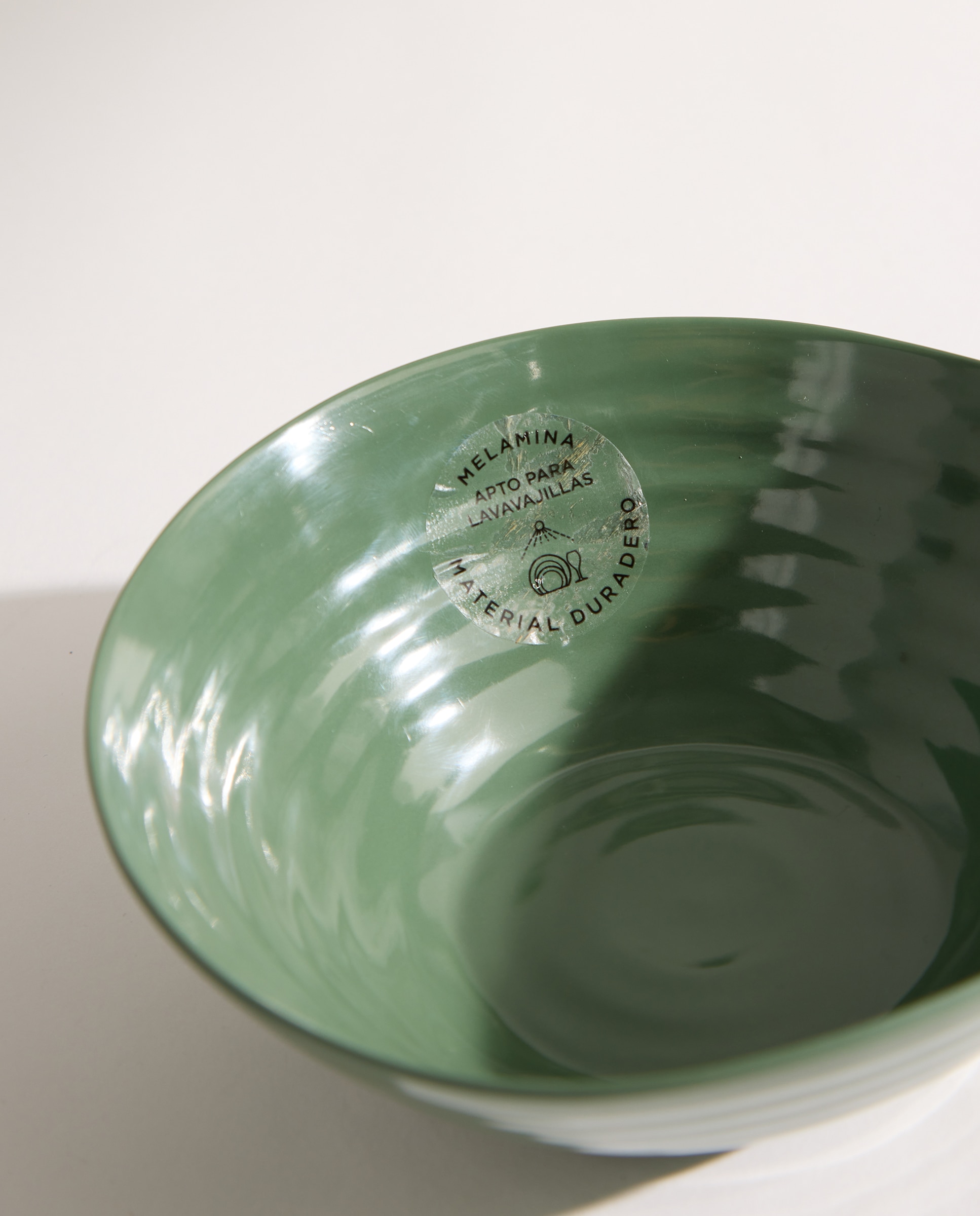 Bowl de melamina para exterior Relieve Verde-4